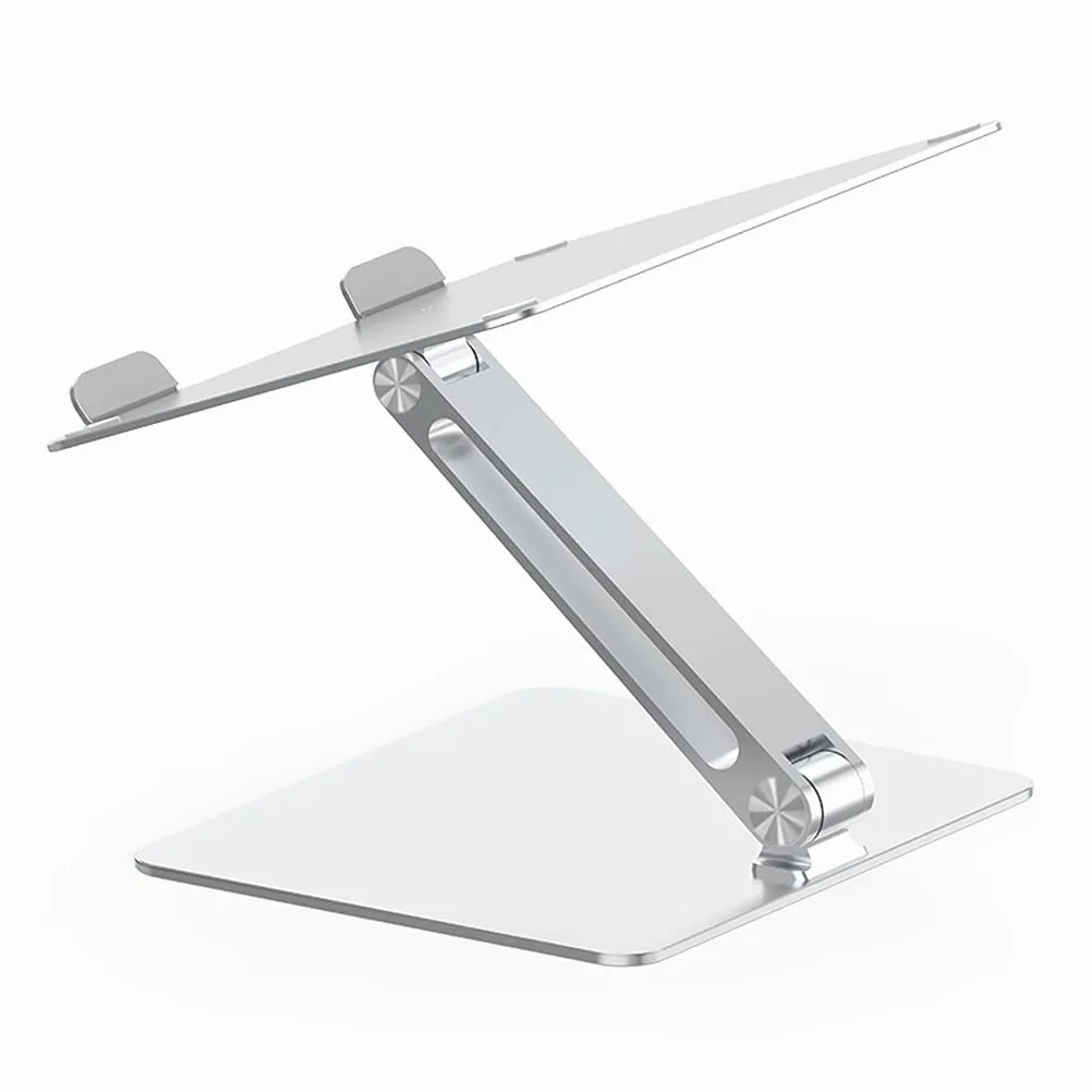 Supporto per laptop in alluminio regolabile in altezza Supporto di raffreddamento per notebook Staffa pieghevole per tutti i tablet da 7-17 pollici Supporto verticale regolabile per scrivania