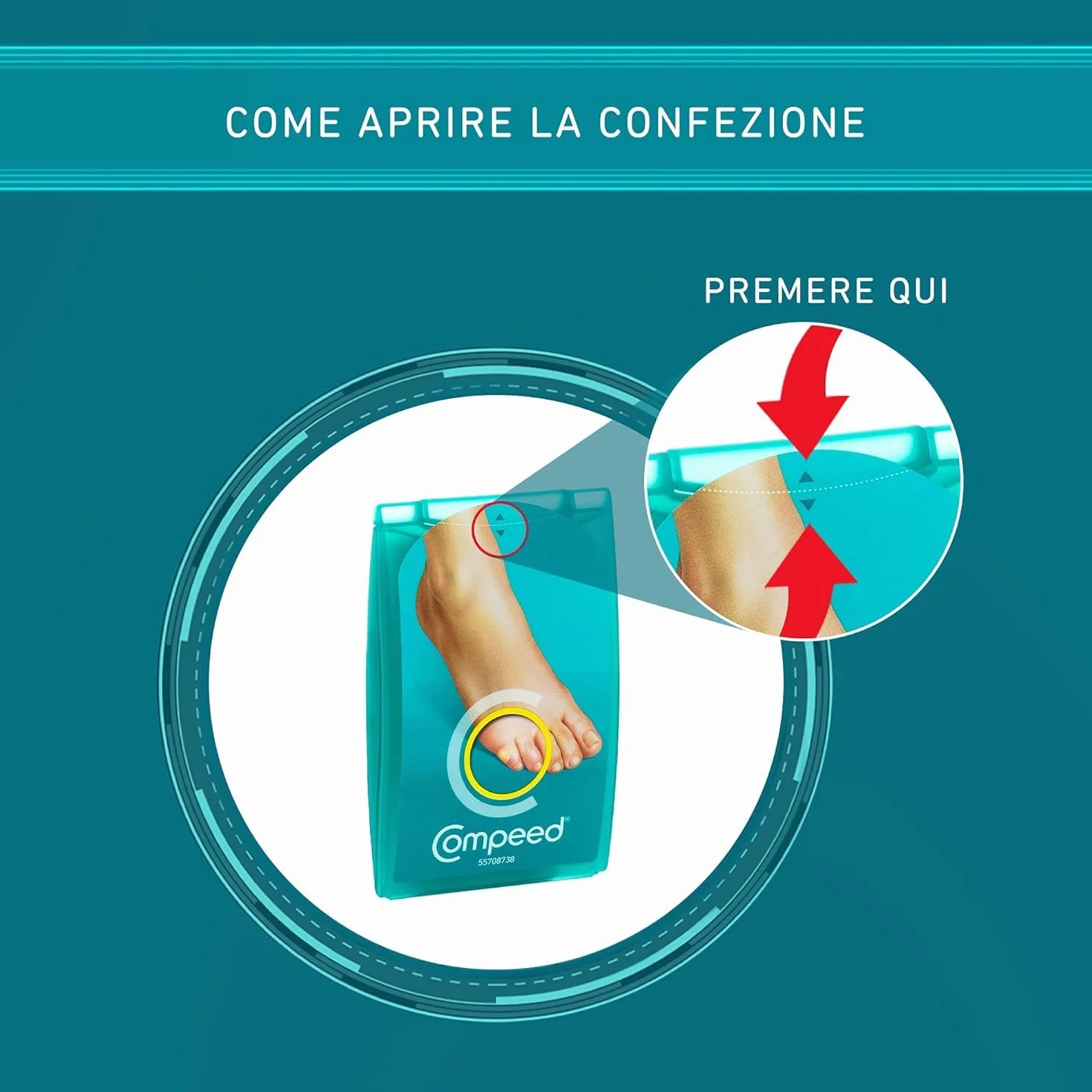 Compeed Cerotti Per Calli Formato Medio 10 Unità