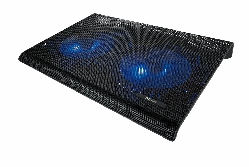 Trust Base di Raffreddamento per Laptop 17.3, 2 Ventole, USB, Cooling Pad, Nero