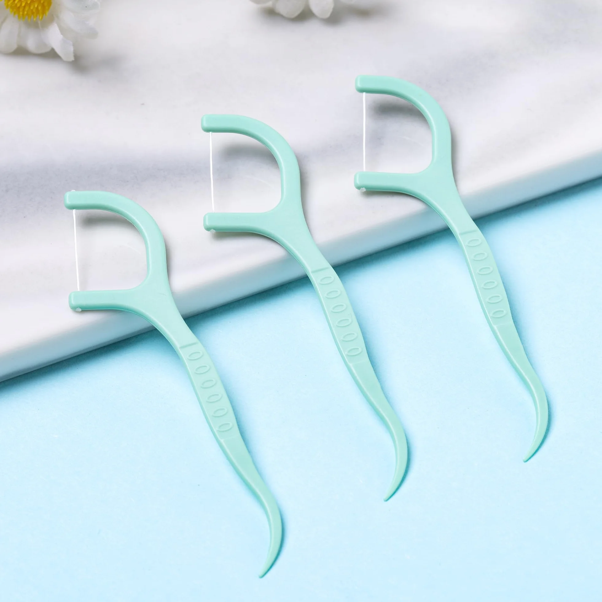 Filippo Bianchini Filo Interdentale Gusto Menta 150 Pezzi Bastoncini Portatili Cura Dentistica