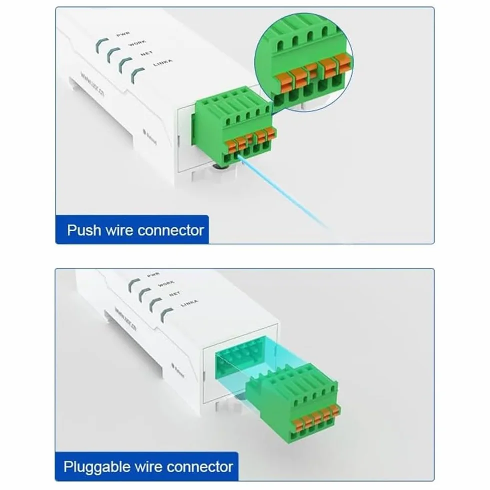 Convertitore da RS485 a Ethernet, server seriale minuscolo -DR134, supporta UDP/HTTP/DHCP/DNSP, Modbus RTU