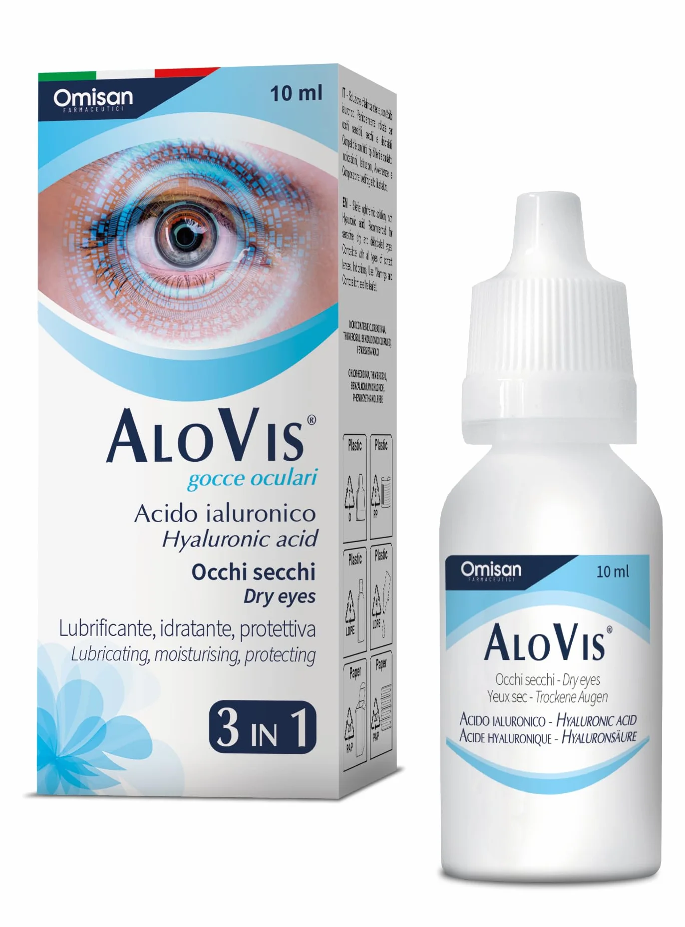 Alovis Collirio Sterile Lubrificante con Acido Ialuronico 10 ml