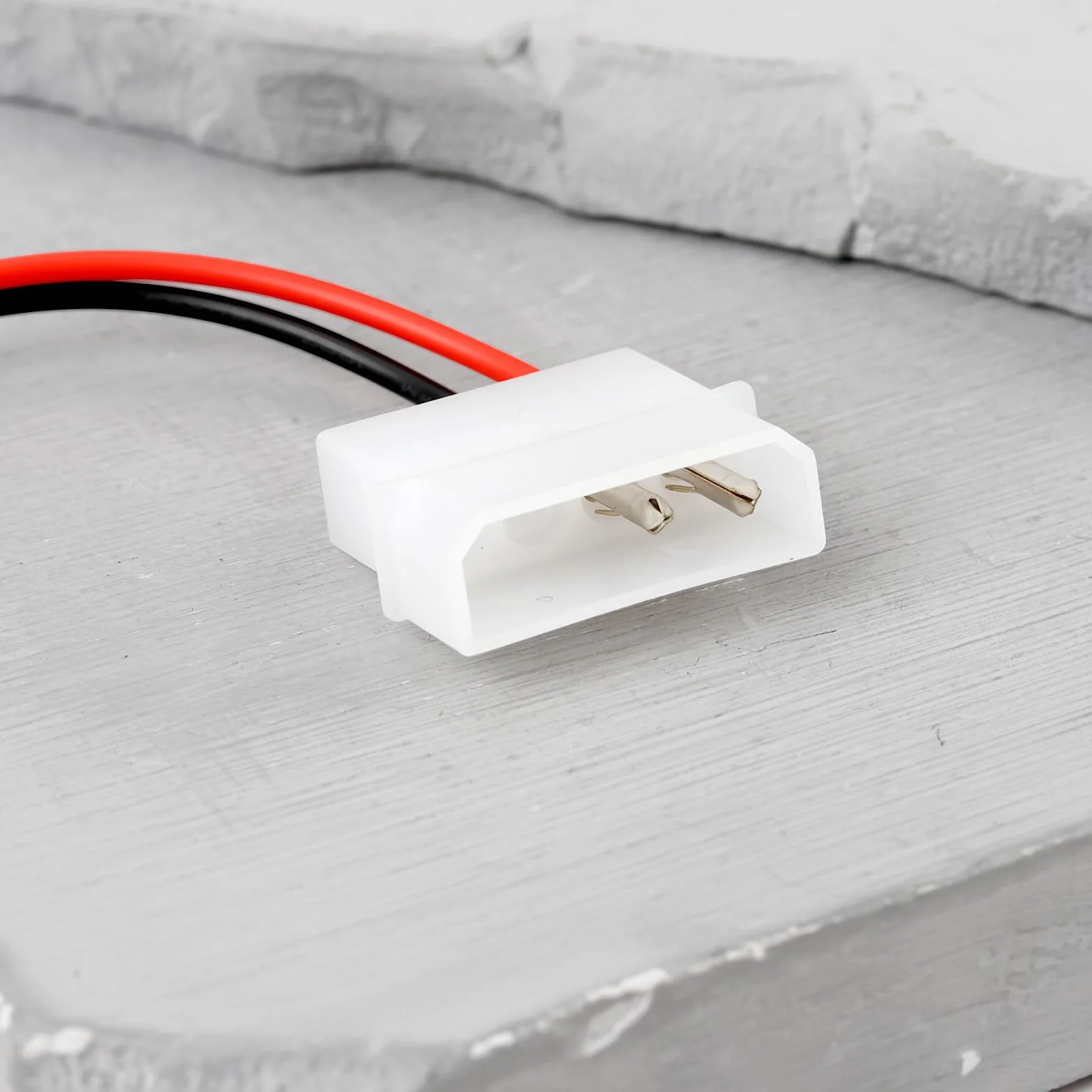 Confezione da 2 cavi adattatori compatibili con Molex 4 pin maschio a 3 pin femmina per ventola a 2 fili per ventola del PC e hub della ventola