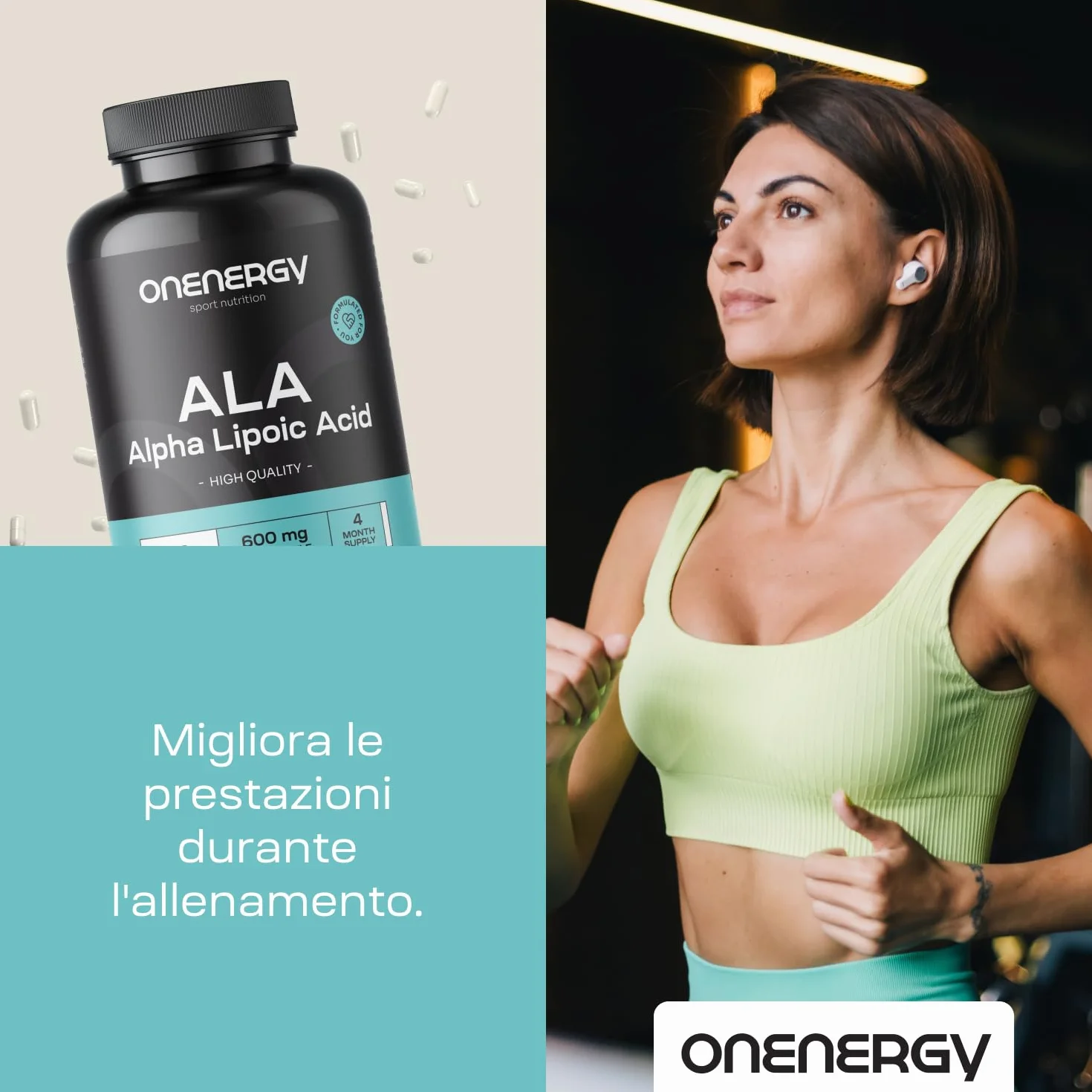 Acido Alfa Lipoico 600 mg 120 Capsule Vegetali Alto dosaggio