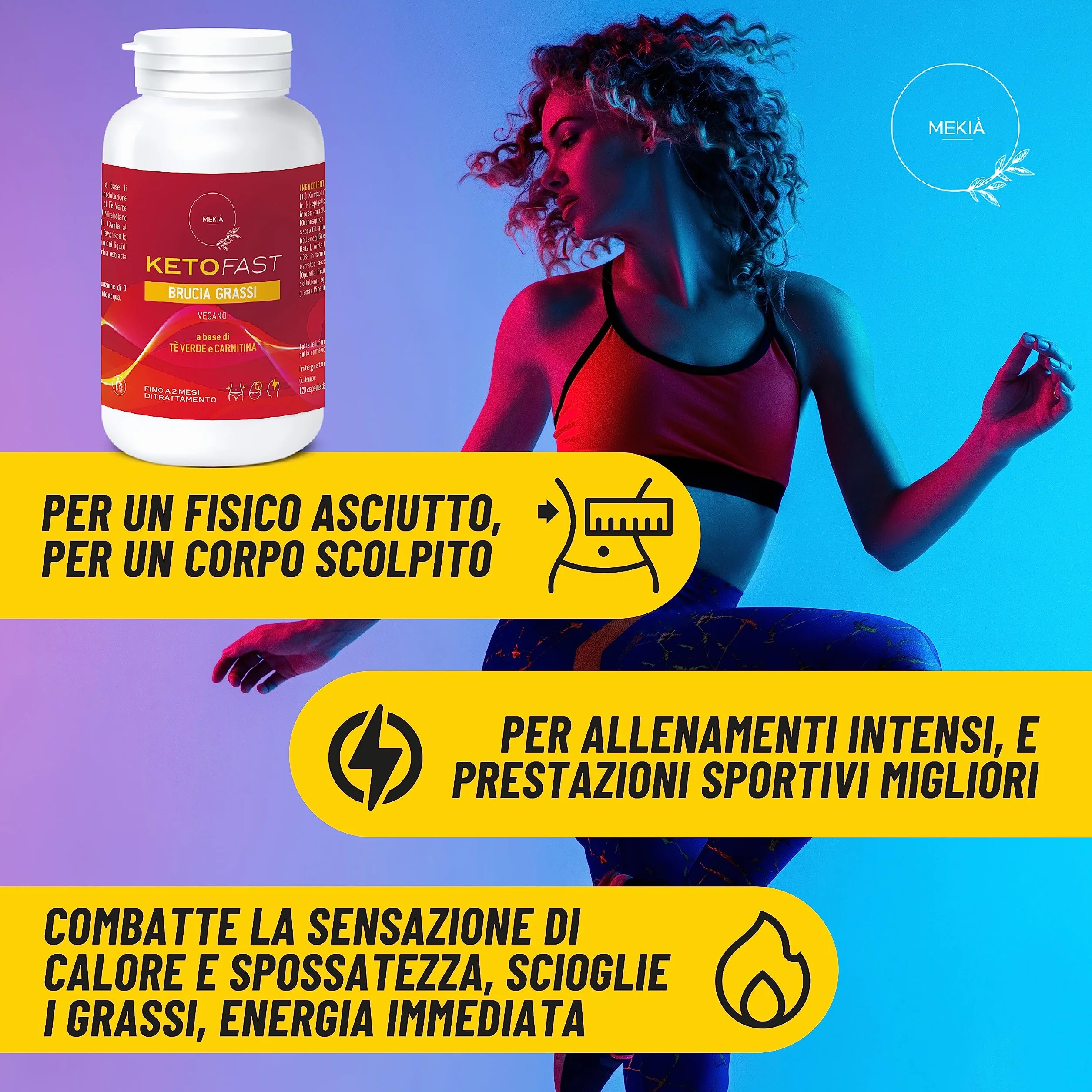 Integratore Alimentare Carnitina Garcinia Cambogia Tè Verde Piperina – 120 Capsule Alta Concentrazione per Metabolismo e Controllo Peso