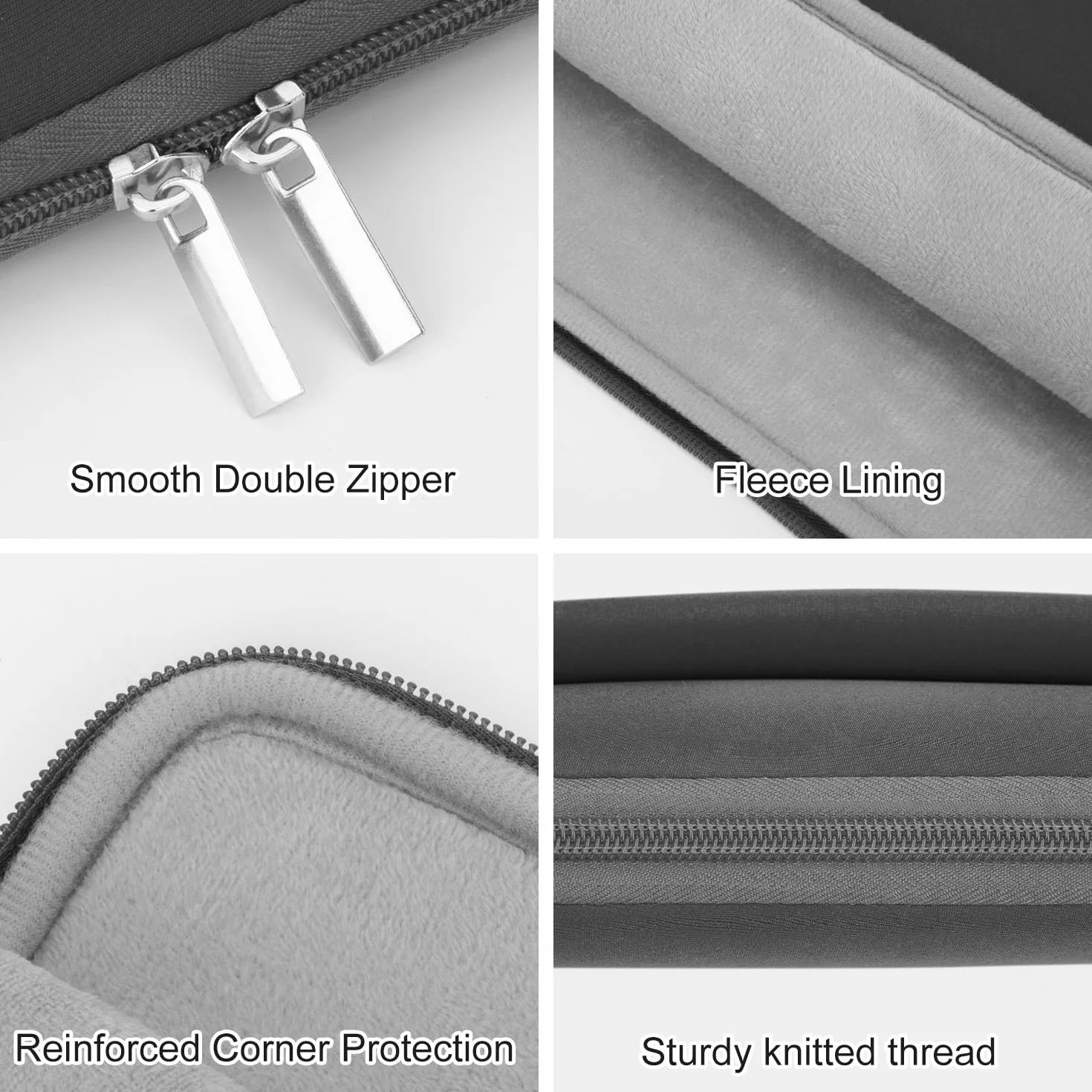 Custodia per Laptop 15-16 Pollici Compatibile con MacBook Air/Pro, Notebook Chromebook Borsa Portatile con Tasca Anteriore, Custodia Imbuttita Antishock per Computer