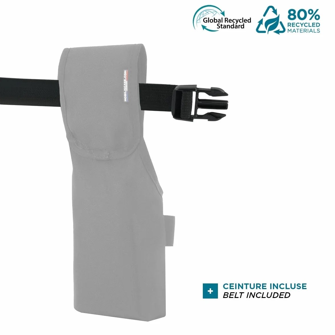 MOBILIS Holster per Lettore di Carte con Cintura Custodia Universale per Terminali di Pagamento 11 x 27 x 5 cm