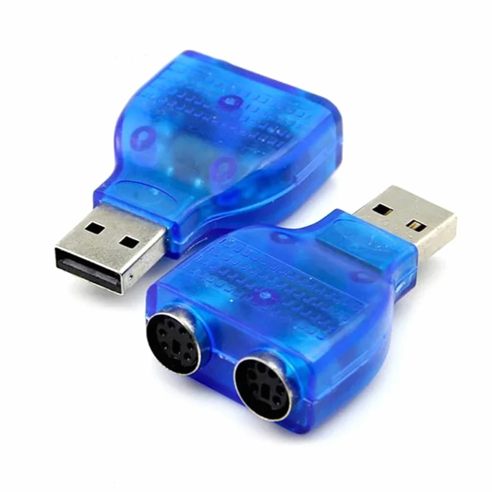 Adattatore convertitore USB maschio per PS2 femmina per PC, tastiera, mouse e cavo