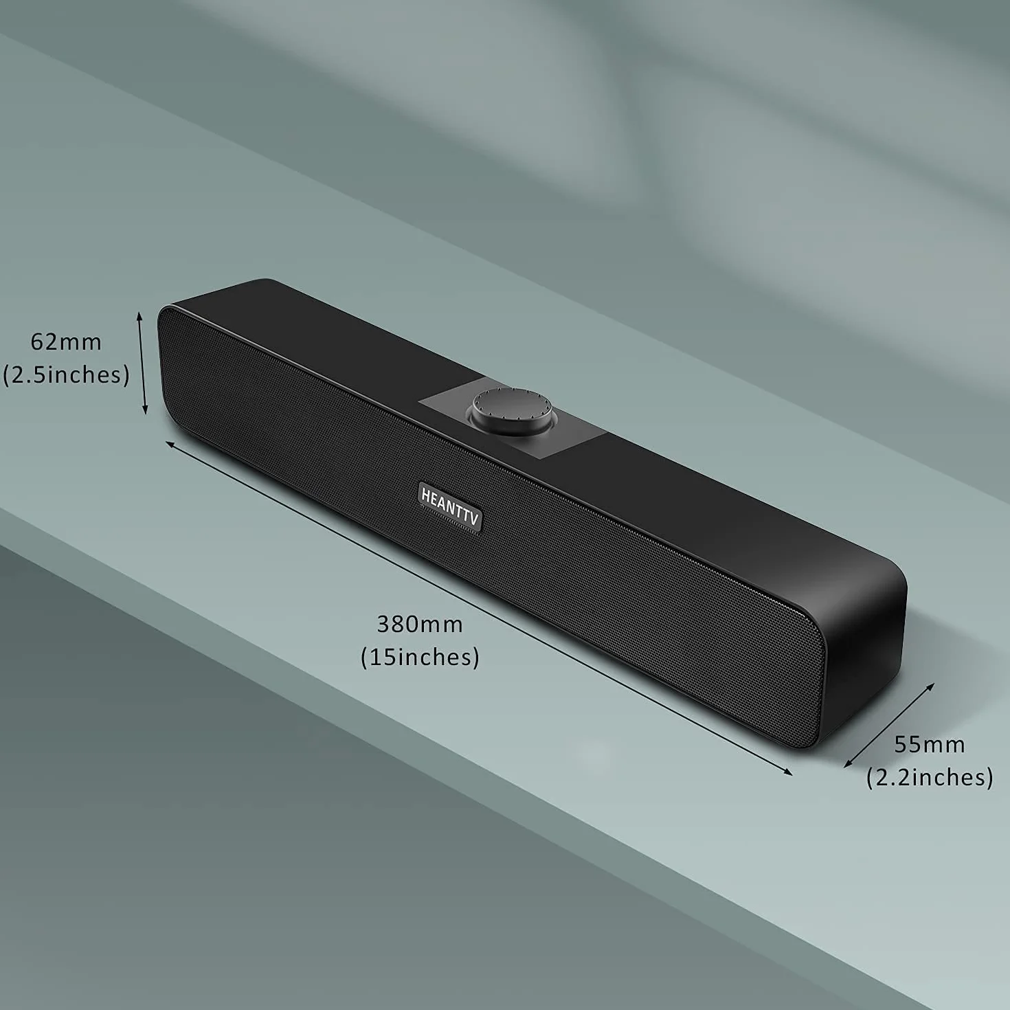 HEANTTV Altoparlanti per Computer USB Stereo Desktop Speakers (USB+3.5mm)