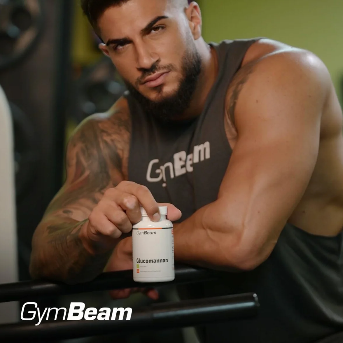 GymBeam Glucomannano 120 cpr Fibra Alimentare Solubile da Radice di Konjac