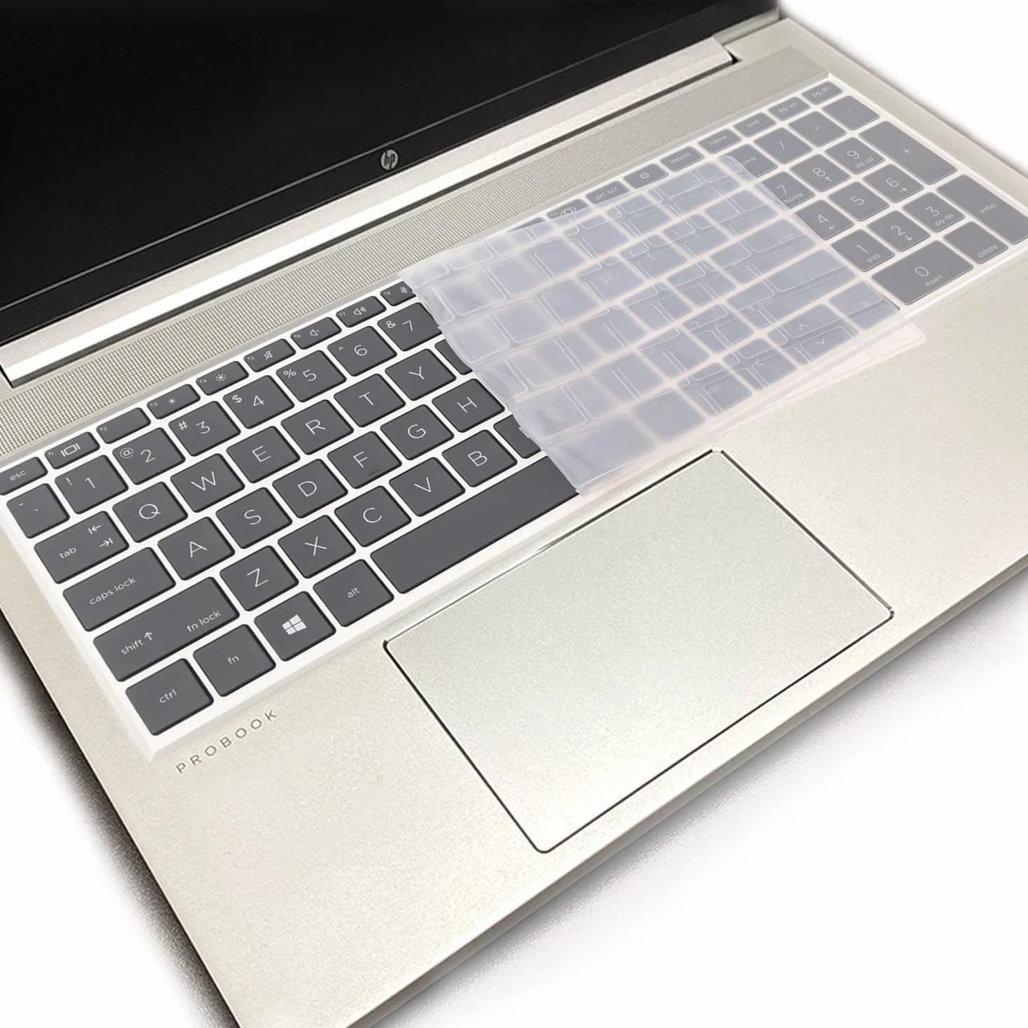 Copertura per tastiera per HP ProBook 450 G8 G9 G10/455 G8 G9 G10/650 G8/HP Zbook Power G8 G9, HP ProBook 15,6 pollici (non compatibile con HP ProBook 450/455/650 G6 G7), trasparente