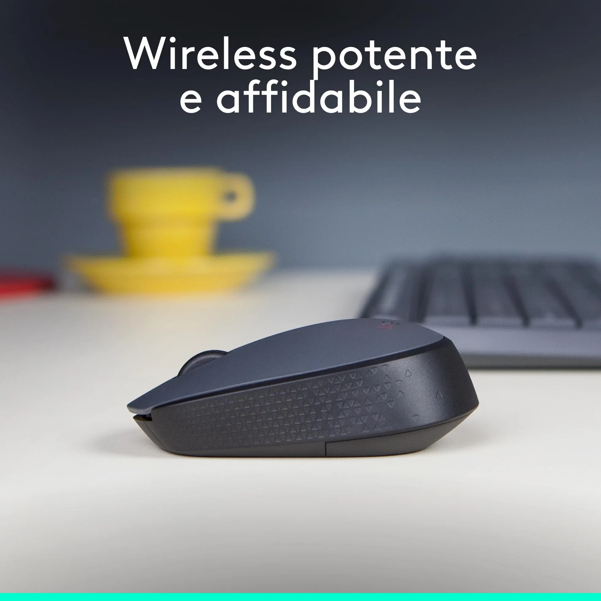 Logitech M170 Mouse Wireless 2.4 GHz Nano USB Ottico Ambidestro Grigio