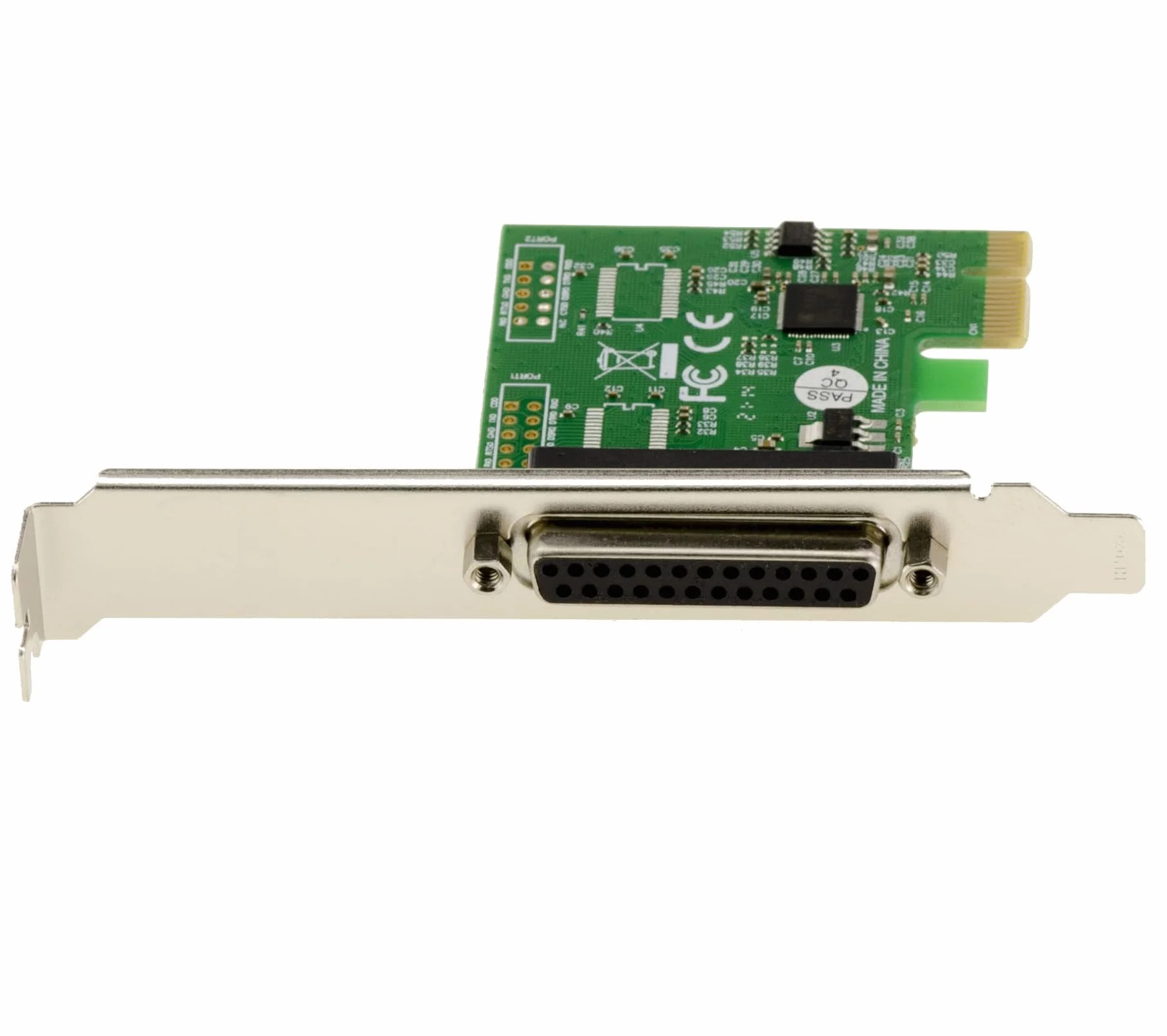 KALEA-INFORMATIQUE Scheda controller PCI Express PCIe Parallel IEEE1284 LPT con chipset ASIX. Supporto SPP ECP, staffe a basso e alto profilo.