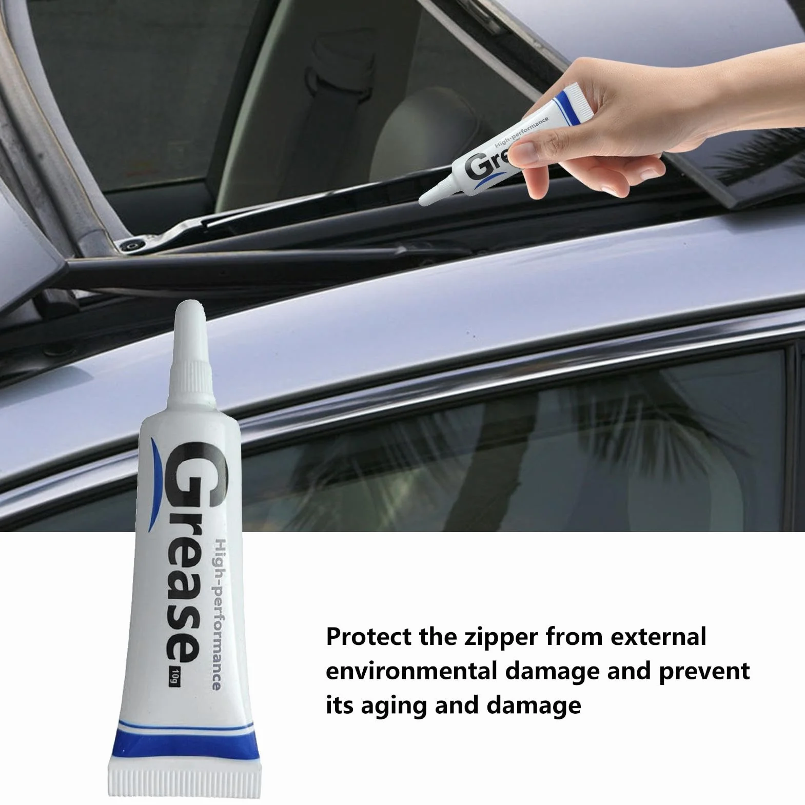 Zip-Pull grasso a scatto lubrificante per cerniere impermeabile 5 pezzi