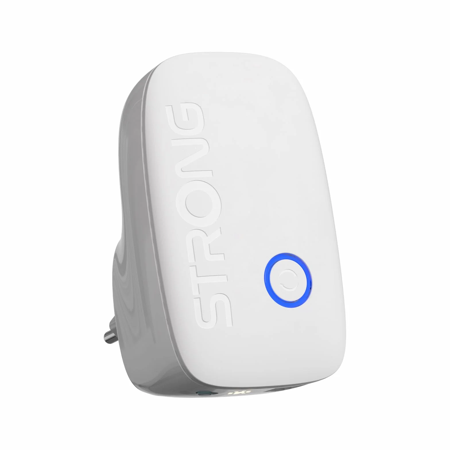 STRONG Ripetitore WiFi AC1200 da presa muro – Amplificatore WiFi potente Dual Band, WiFi extender per casa, WPS, porta LAN, ideale streaming e più dispositivi
