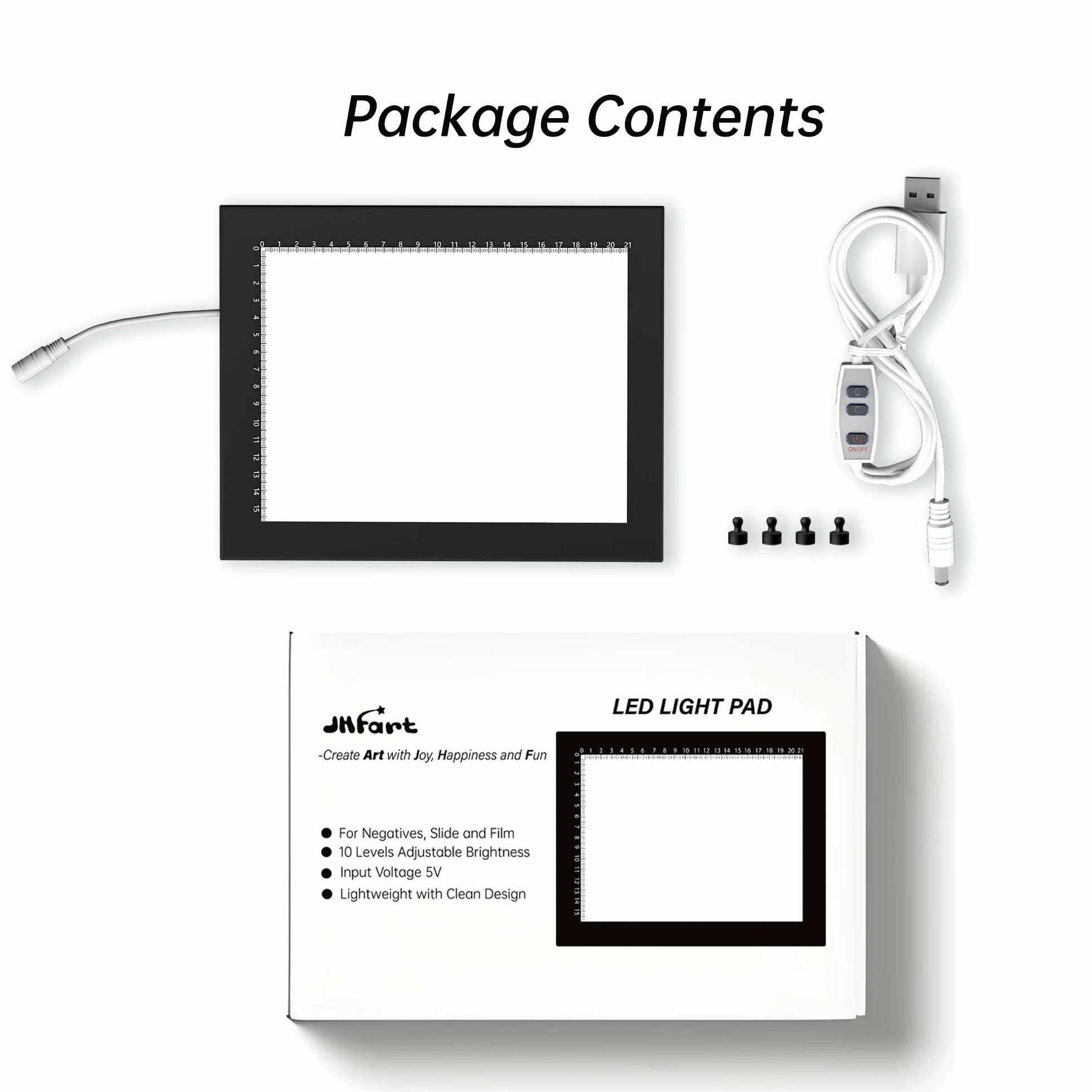 Scanner per Diapositive Tavoletta Luminosa 21x15 cm 5600K dimmerabile retroilluminazione