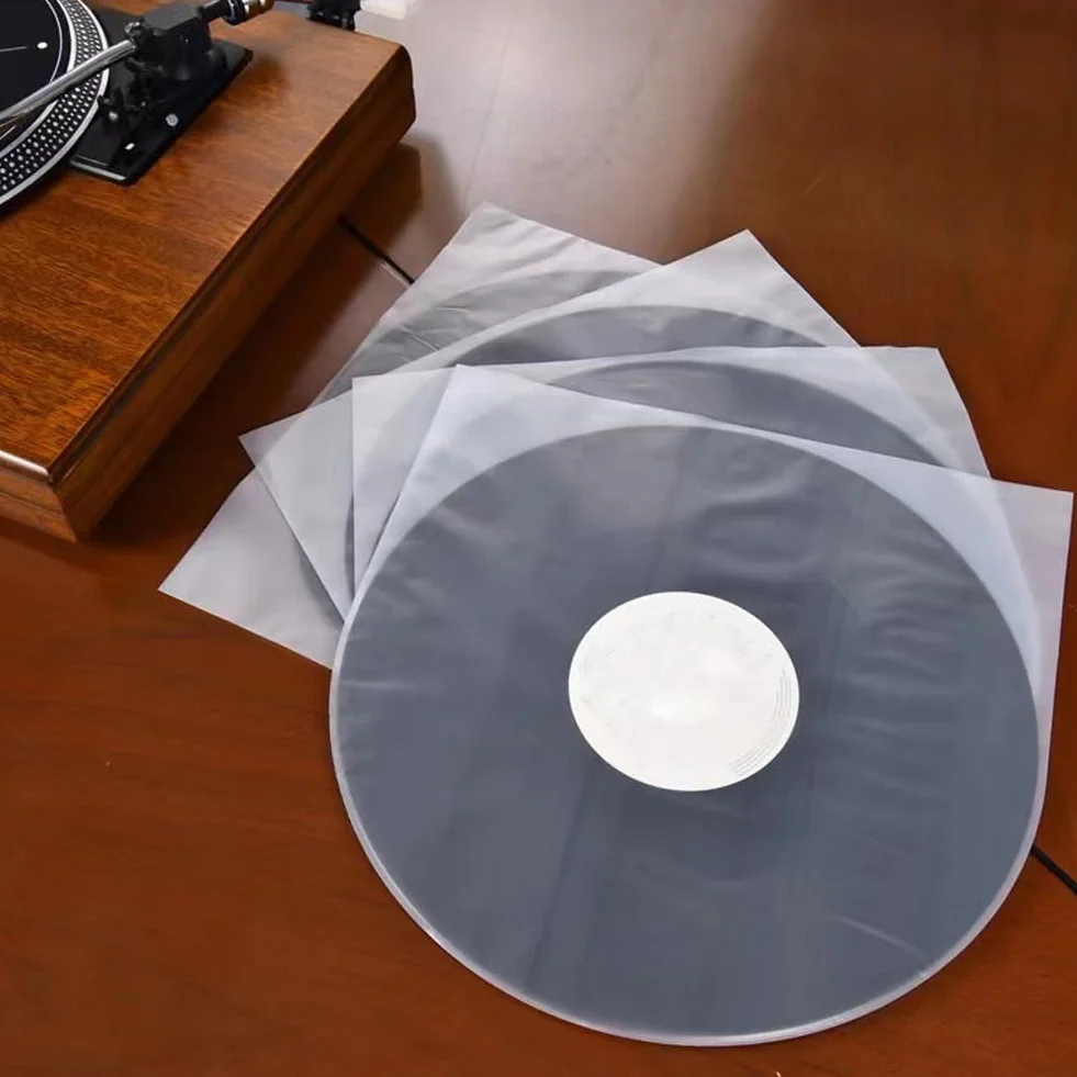 Buste per Dischi in Vinile, Custodie per Dischi in Vinile, Buste Interne per Dischi in Vinile, Buste per Vinili, Custodie Protettive in Vinile, Copertine Dischi Vinile Semi,12 Pollici, 50 Pezzi