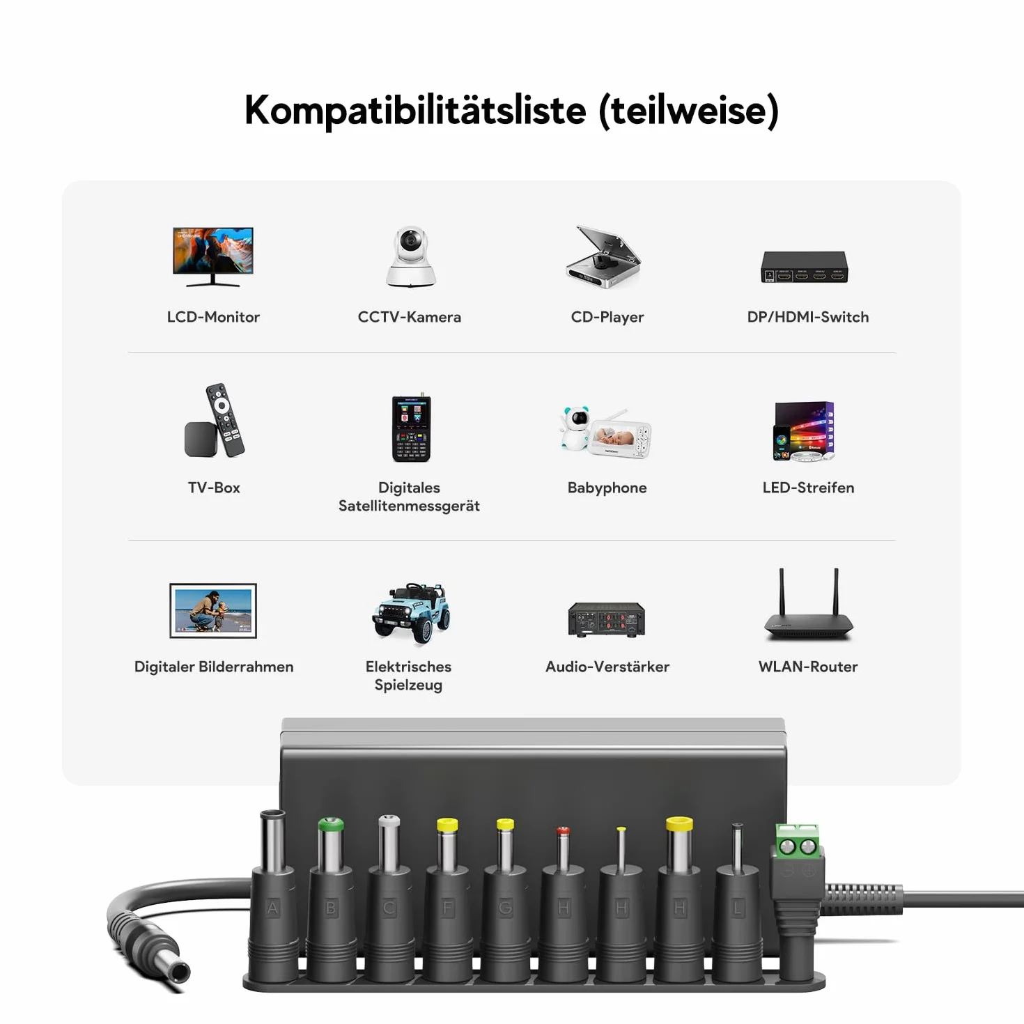 HKY Alimentatore universale da 12 V, 5 A, 4,16 A, 4 A, 3,5 A, 3,33 A, per Synology NAS DS224+ DS218+ DS218 DS216J DS213 DS213j DS223J DiskStation Server
