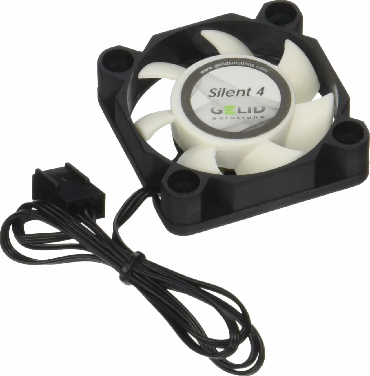Gelid Solutions Silent 4. Ventola da 40x40x10mm. RPM 4200. Voltaggio 12V. 18.9 dBA. Nero