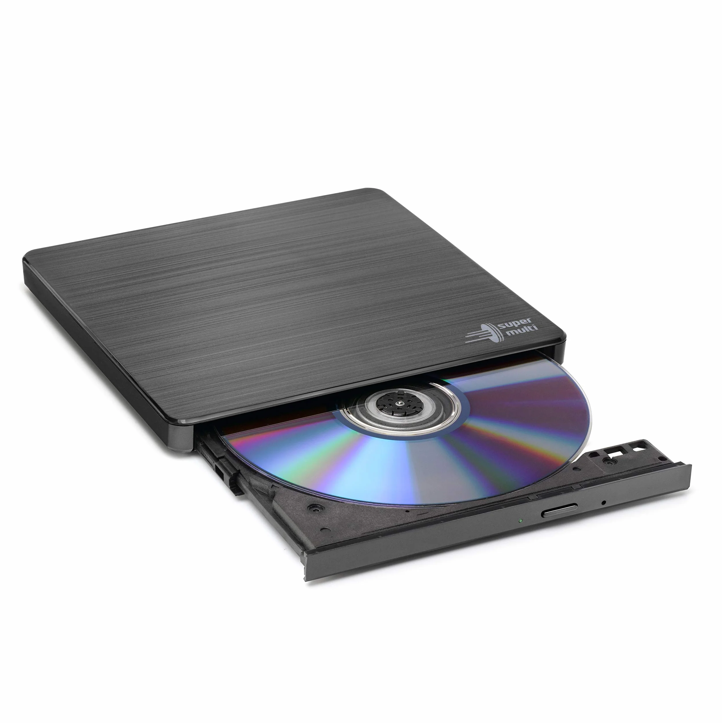 Hitachi-LG GP60 External DVD Drive, Slim Portable DVD Burner/Writer/Player for Laptop, Windows and Mac OS Compatible, USB 2.0, 8x Read/Write Speed - Black