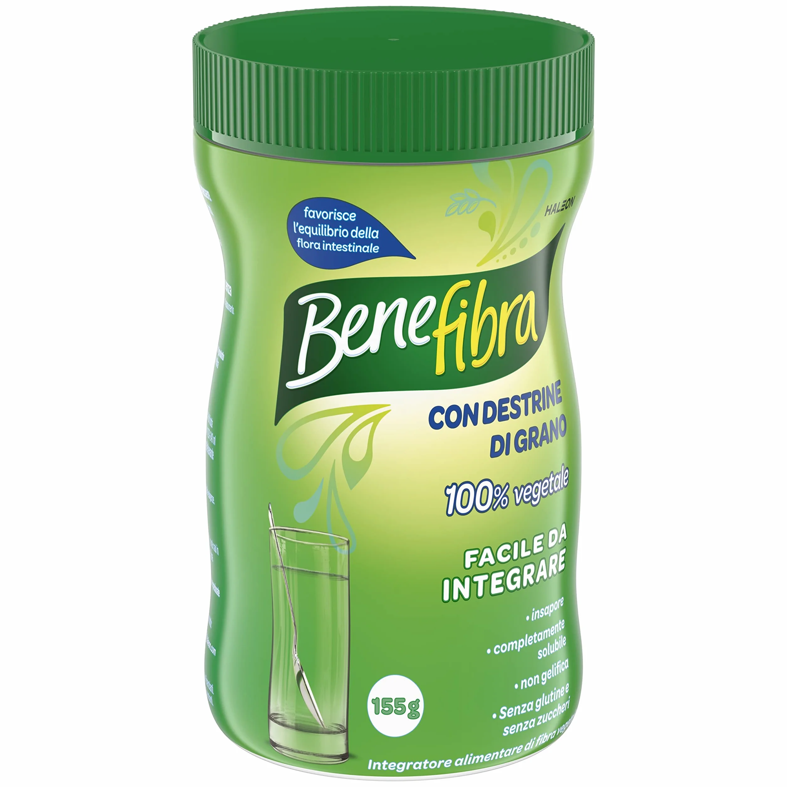 Benefibra Integratore alimentare di Fibra per l’equilibrio della flora intestinale senza sapore 155gr