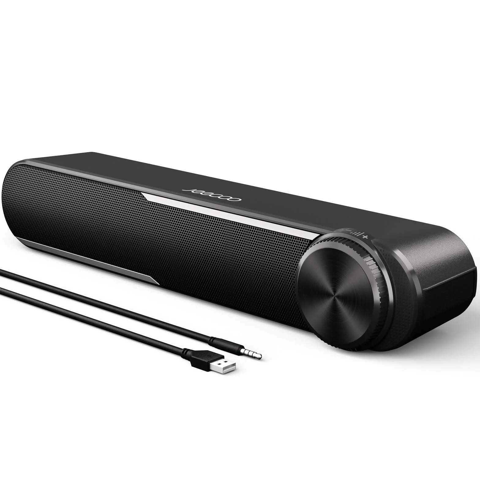 Jeecoo Soundbar PC 10W USB Alimentazione Jack 3.5mm Altoparlanti Computer Monitor TV