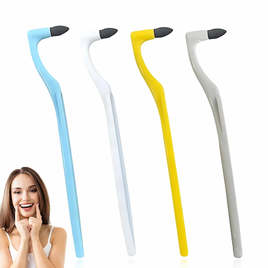 Kit Pulizia Placca Rimuovi Tartaro per Anziani Fumatori Bevitori Caffè Tè Bianco Blu Grigio Giallo