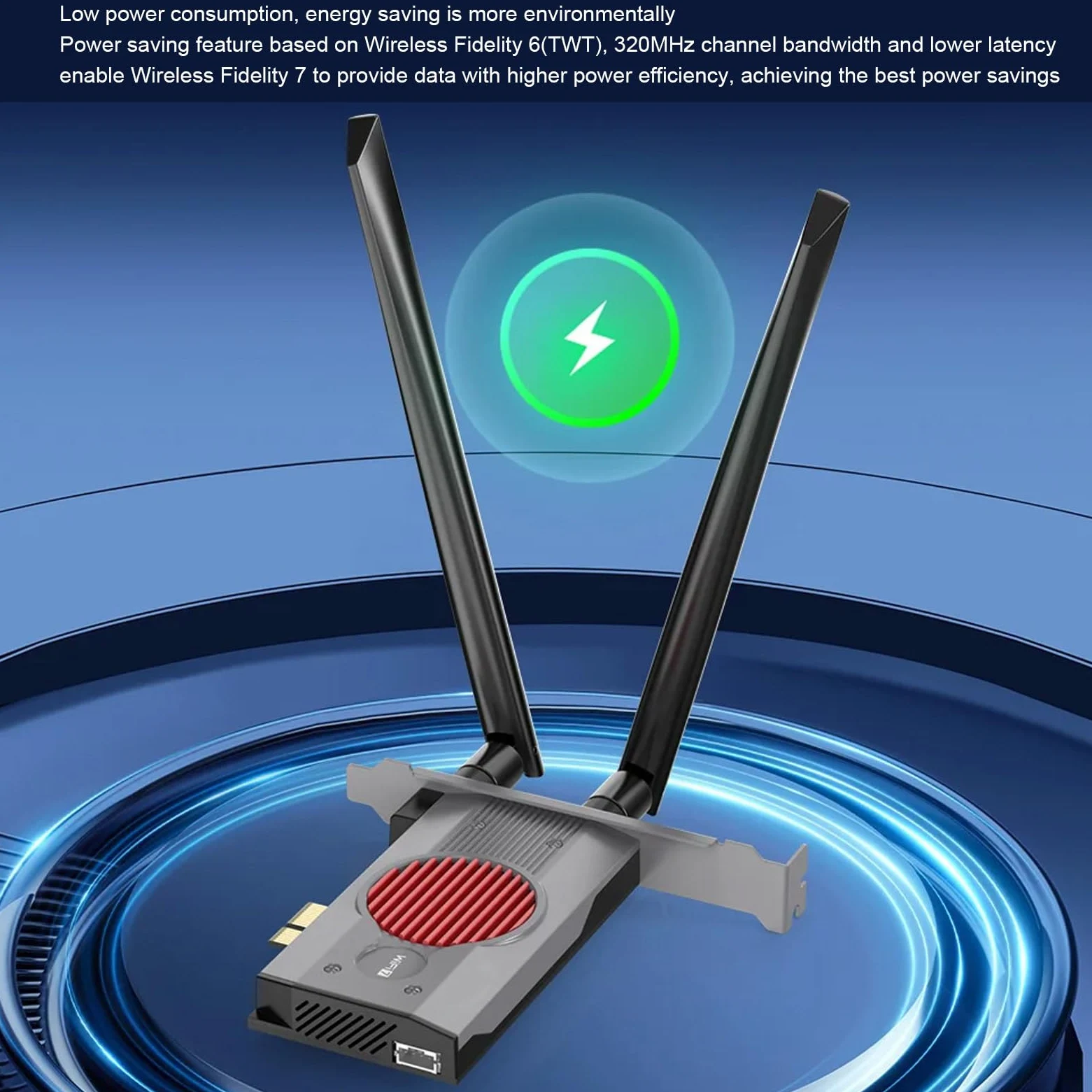 Scheda WiF, Scheda di Rete Cordless WiF con Bluetooth 5.4, WiF 7 BE200 Adattatore Cordless a 3 Bande 8774Mbps PCIe Tripla Banda 2.4G/5G/6GHz con 2 Antenne Ad Alto Guadagno per PC