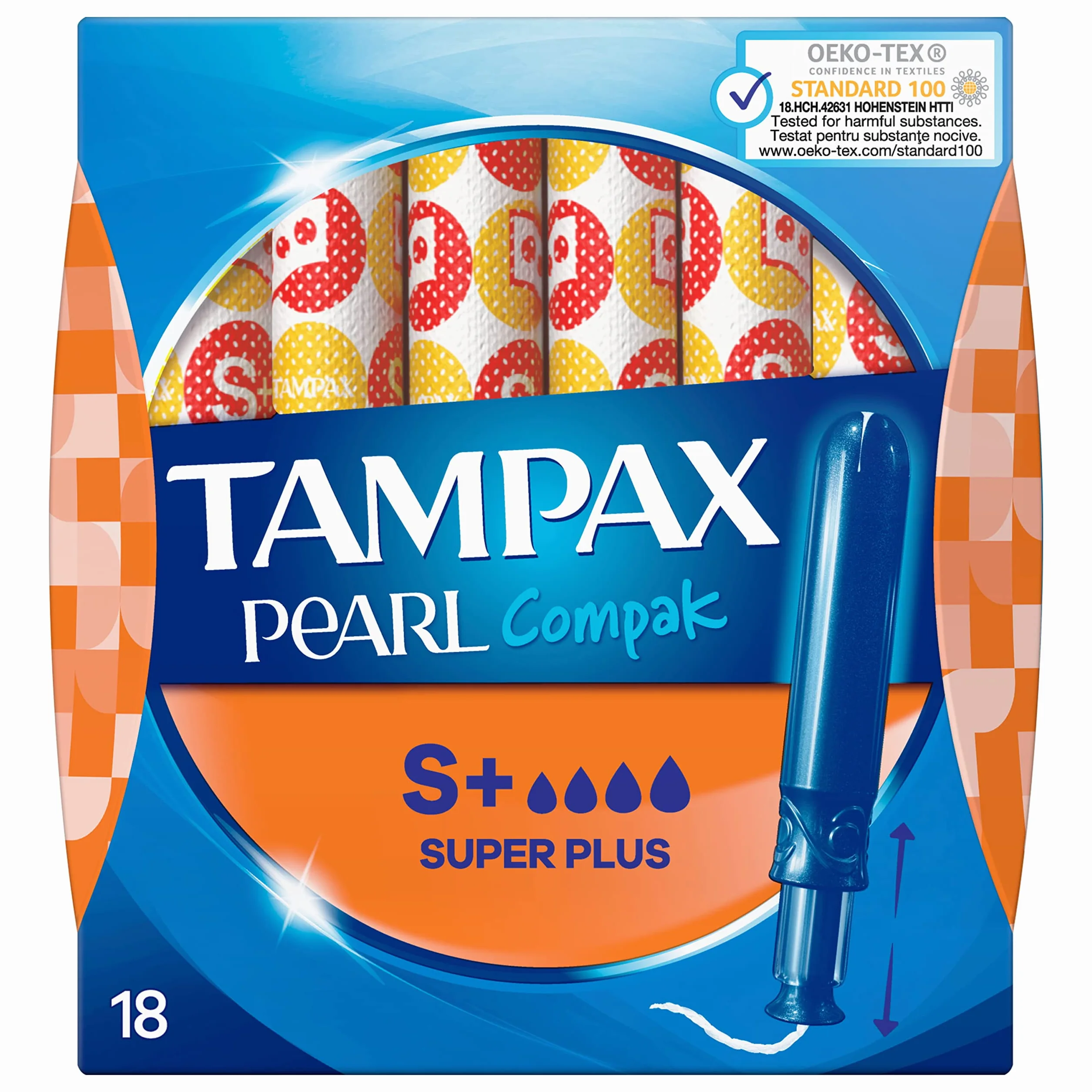 Tampax Pearl Compak Super Plus 72 tamponi con applicatore