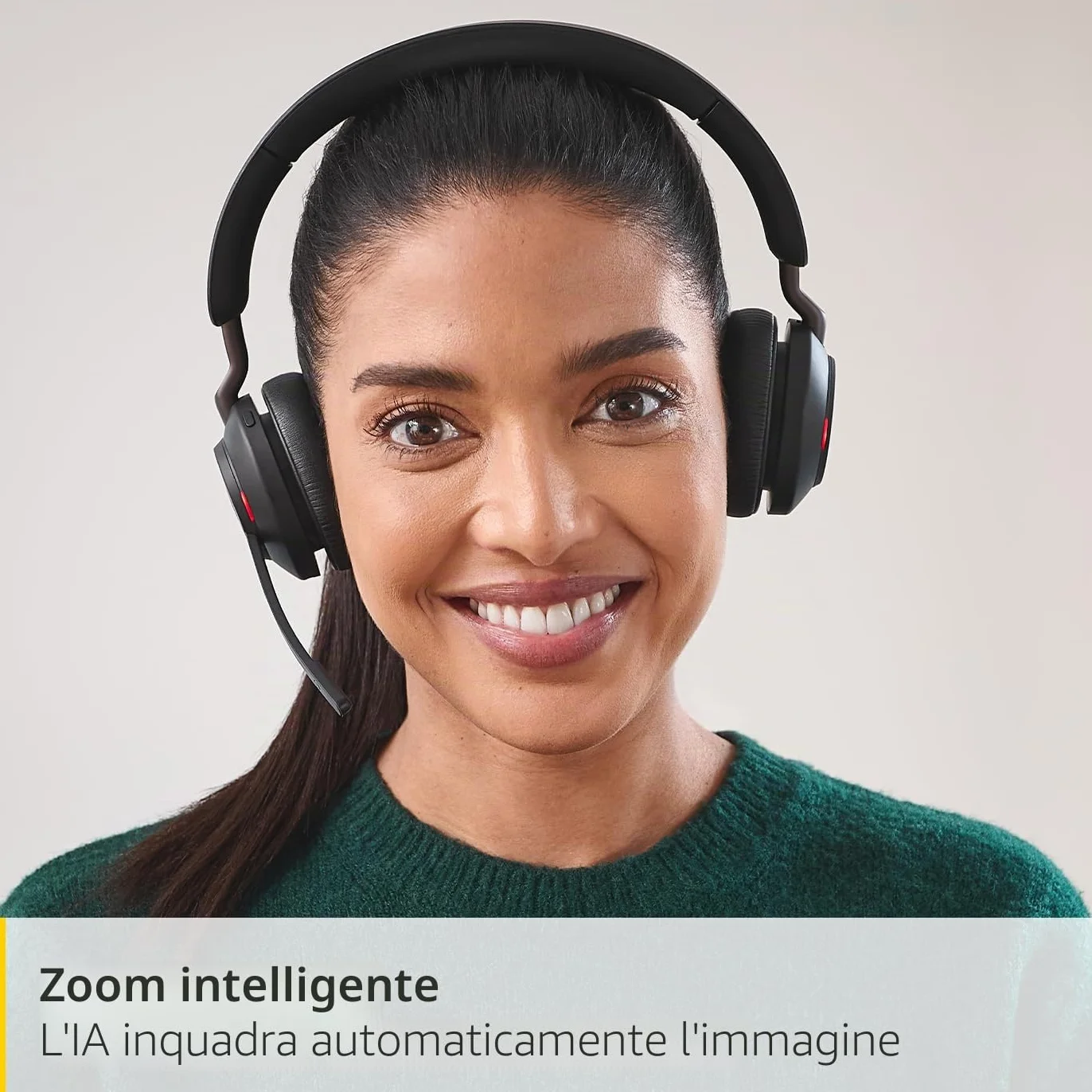 Jabra PanaCast 20 Webcam per videoconferenze in 4K Videocamera Plug & Play, con risoluzione 4K Ultra-HD e IA integrata, zoom intelligente e ottimizzazione dell'illuminazione