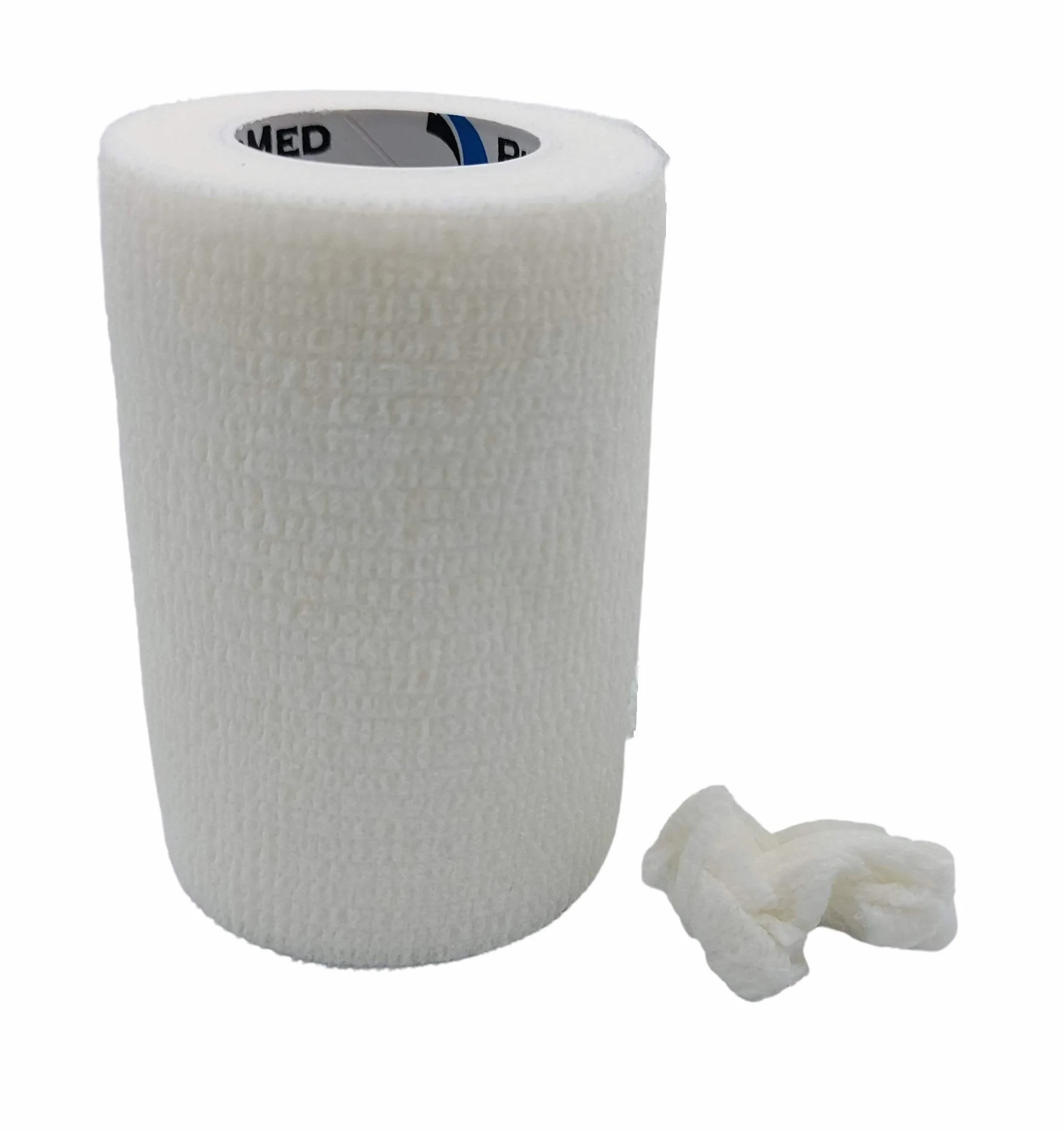 Benda Coesiva Autoadesiva 6 rotoli 7.5 cm x 4.5 m Garza Elastica Primo Soccorso Bianco