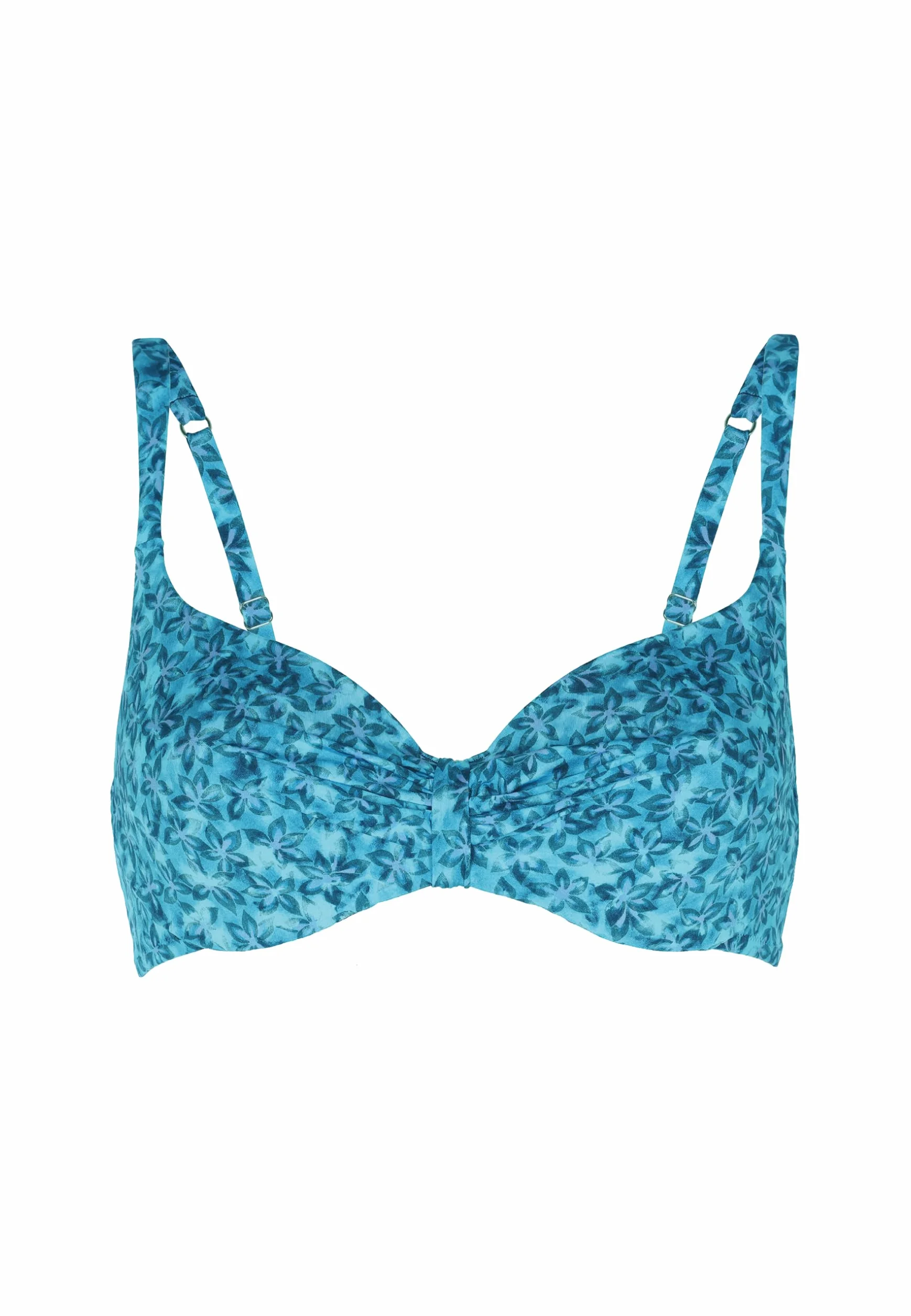 Lovable Reggiseno con Ferretto Invisible Lift in Microfibra Coppe Imbottite Donna Azzurro Stampa Floreale 36C