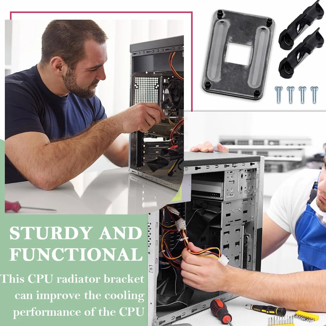 AM4 Staffa dissipatore di Calore CPU backplane - Staffa a Scatto della Base del radiatore AMD - con Supporto per Fissaggio Laterale Viti - AM4 B350 X370 A320 X470