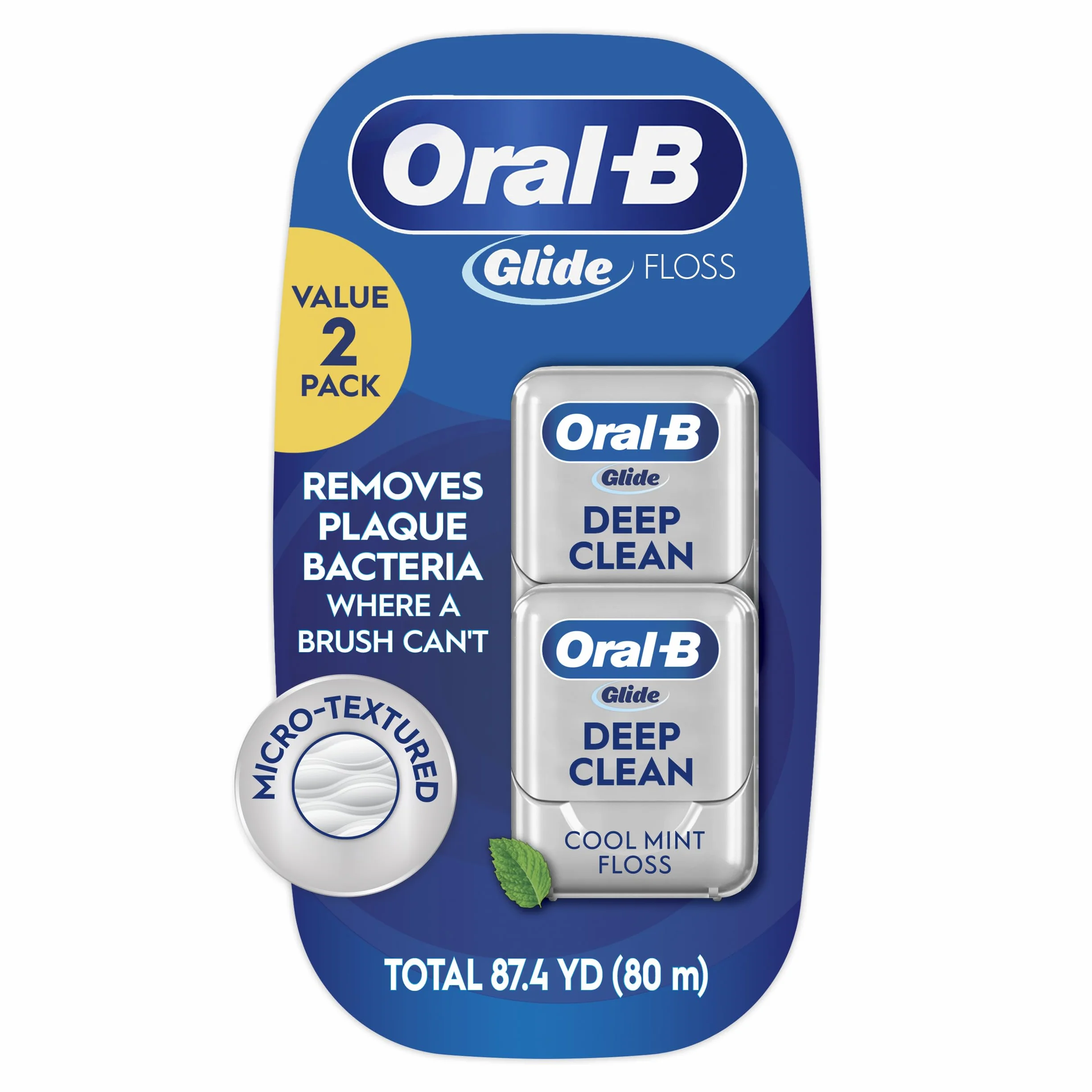 Oral-B Glide Pro-Health Deep Clean Filo Interdentale Menta Fredda 40 m Confezione da 2