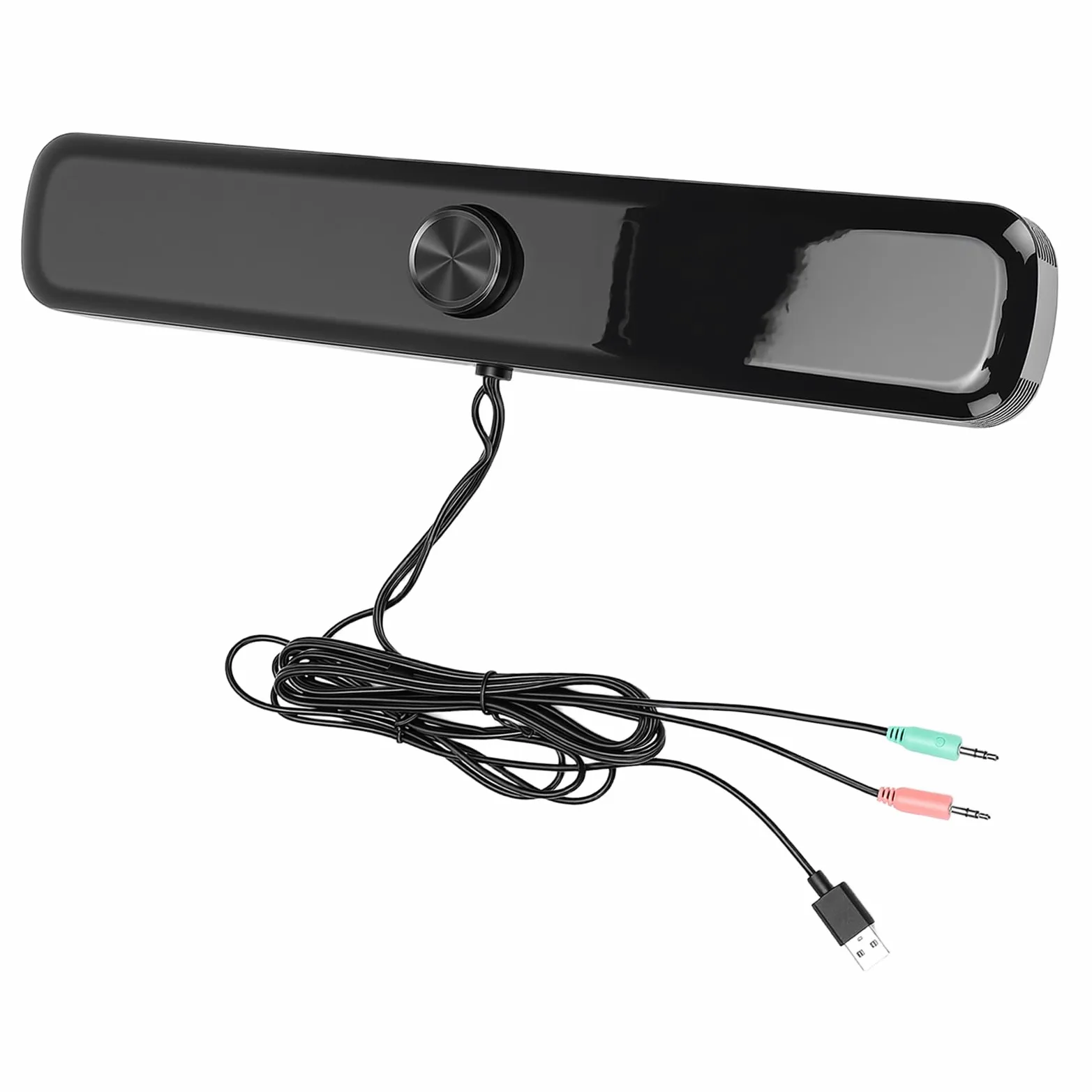Altoparlante da Scrivania per Laptop con Audio 3D Ad Alto Rendimento Ed Effetti Luminosi Unici per Uso Personale e Streaming, Design ABS Resistente, 1 unità
