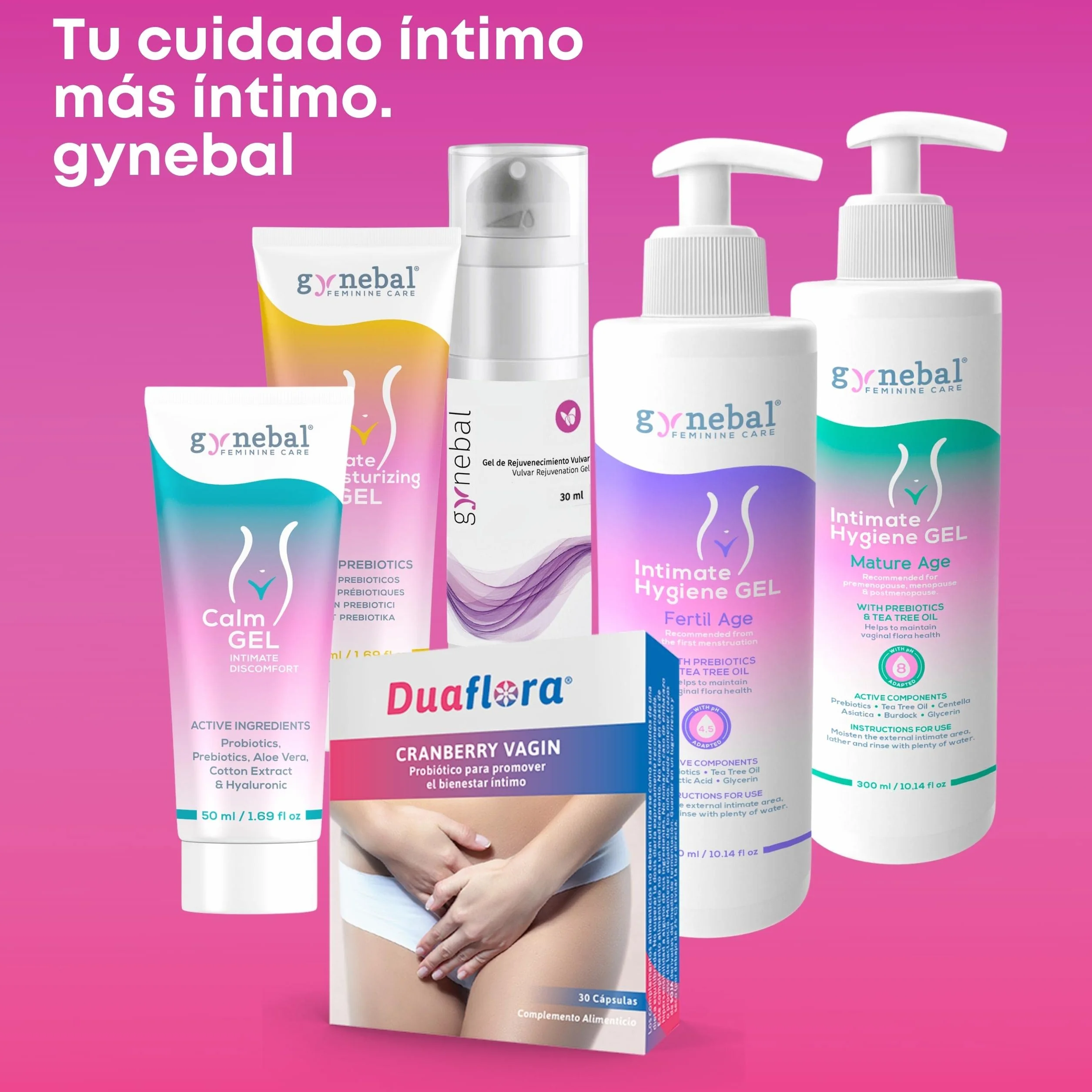 GYNEBAL Żel Intymny z Prebiotykiem, Wodny, Bezzapachowy, 50 ml