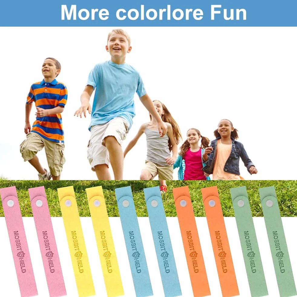 Braccialetto Antizanzare Repellente Regolabile Impermeabile 10 Pezzi Protezione Zanzare Bambini Adulti