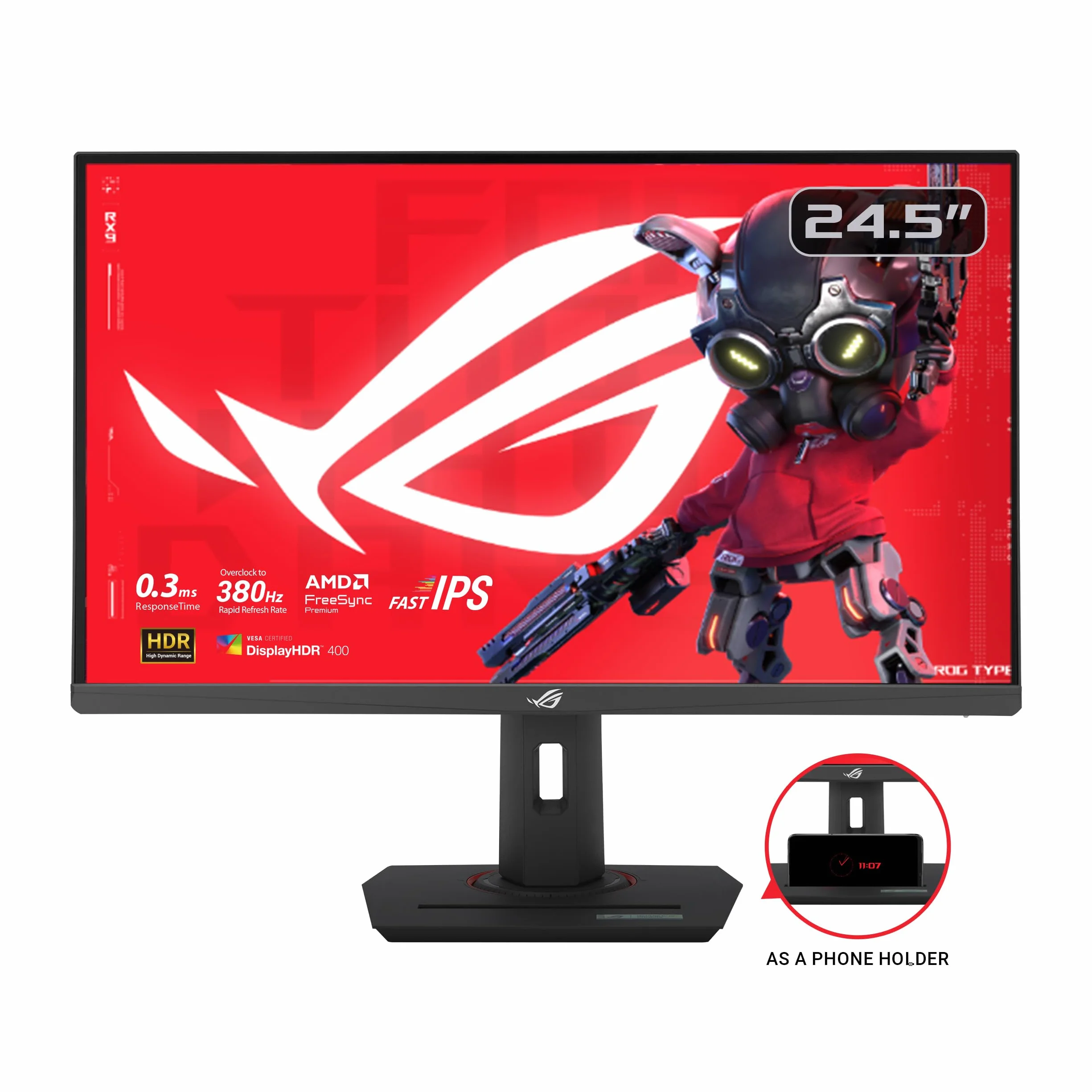 ASUS ROG Strix XG259QNS 25" Gaming Monitor FHD 380 Hz Fast IPS 1 ms HDR Nero