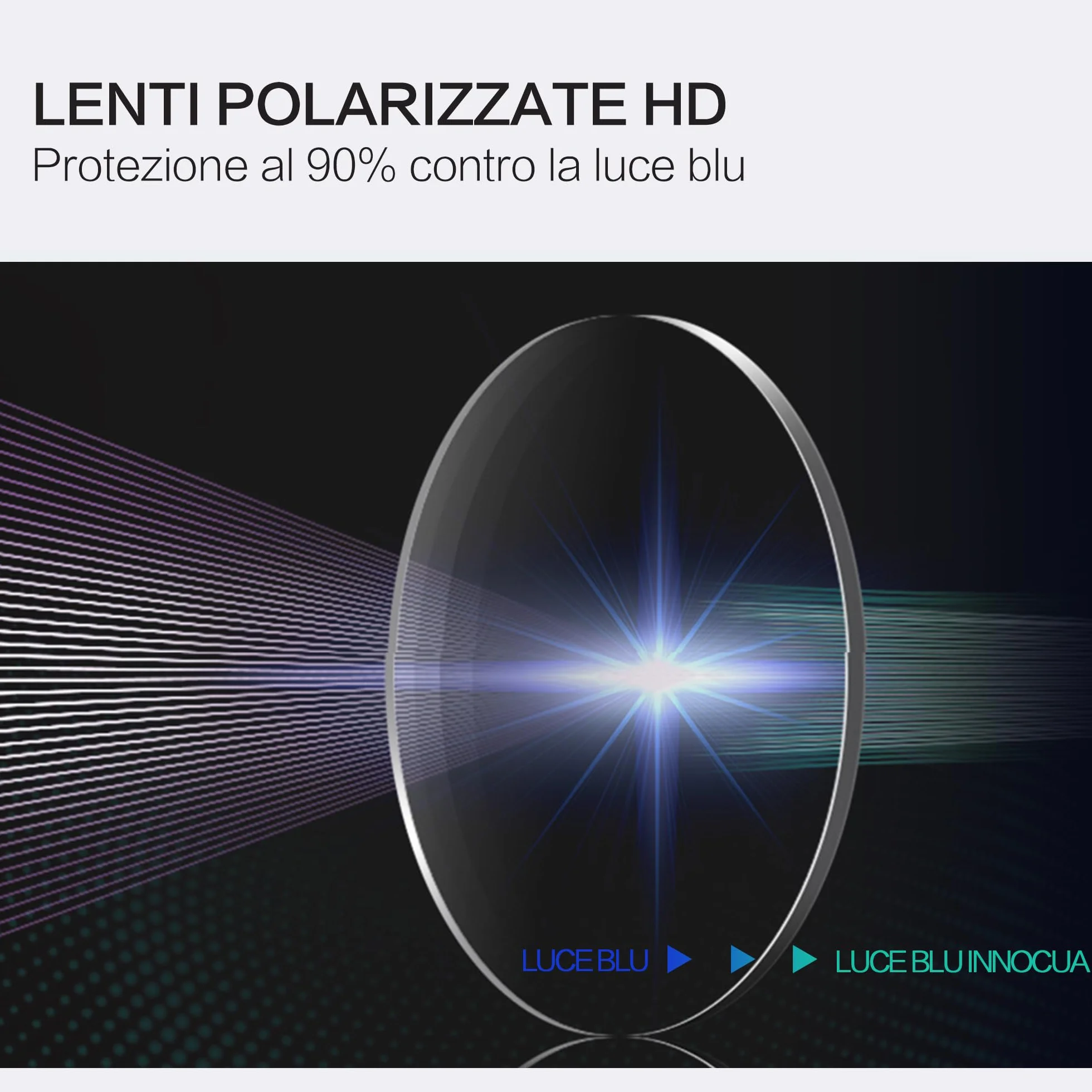 ZENOTTIC Occhiali Anti Luce Blu Bambini Computer Lenti Antiriflesso Protezione Occhi