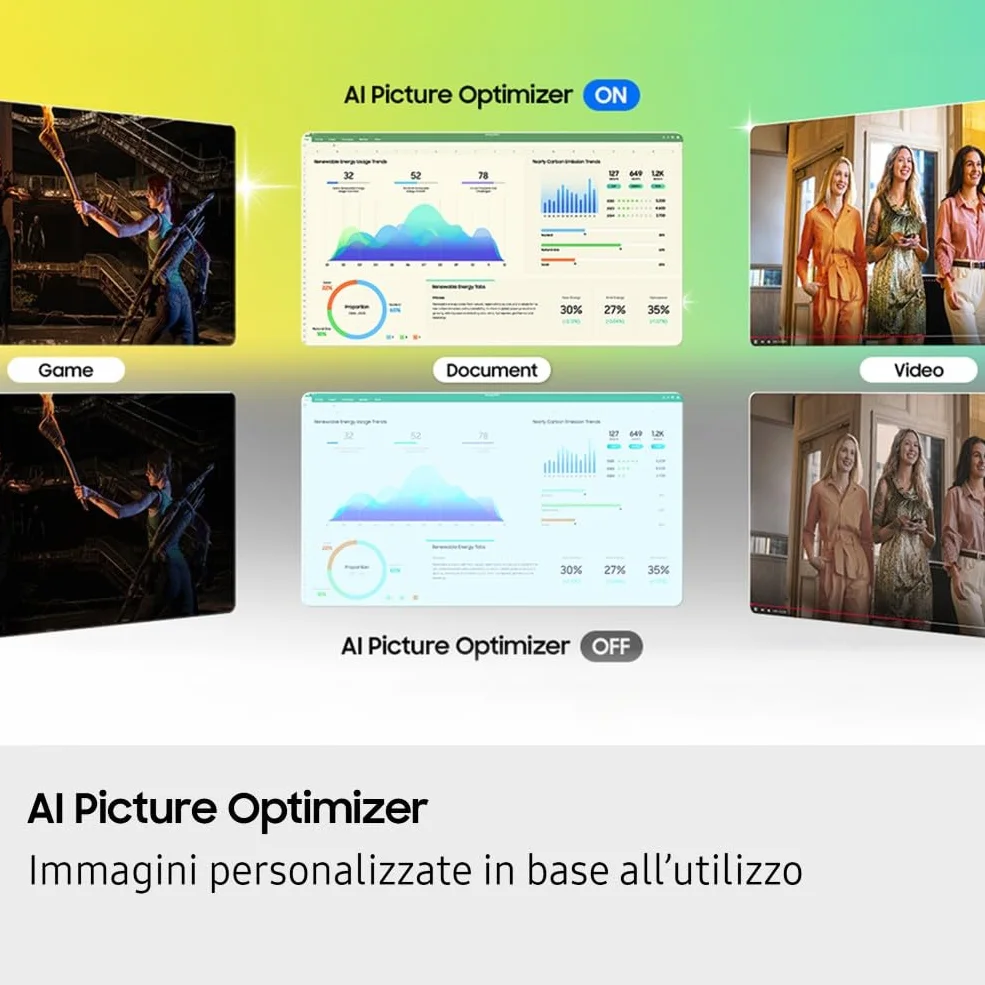 Samsung Smart Monitor M7 (S43FM702), Flat 43'', 3840x2160 (UHD 4K), Smart Hub con AI, Office 365, Gaming Hub, Speaker Integrati, Telecomando, WiFi, HDMI, USB-C