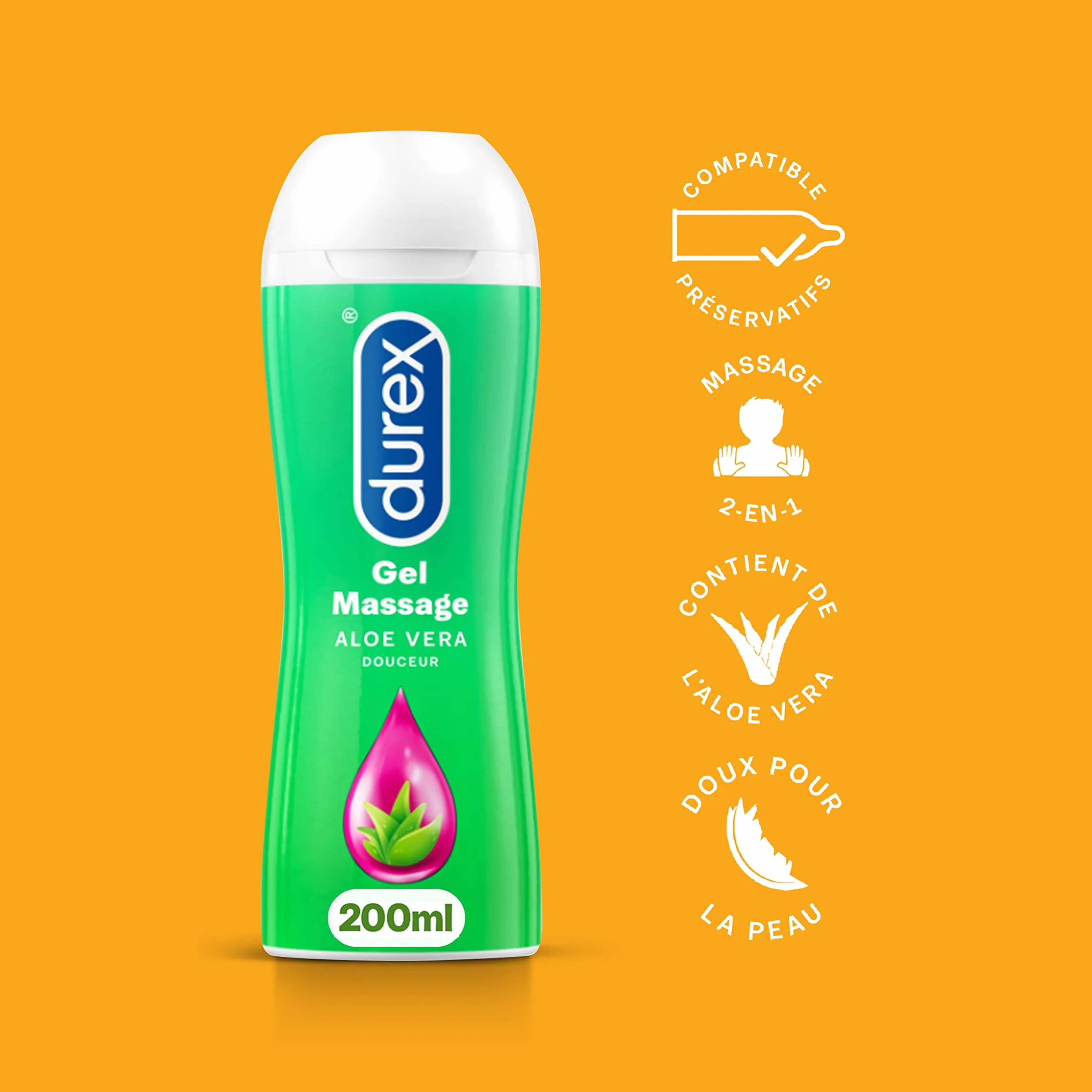 Durex Gel Lubrificanti Massaggio Aloe Vera & Piacere Set