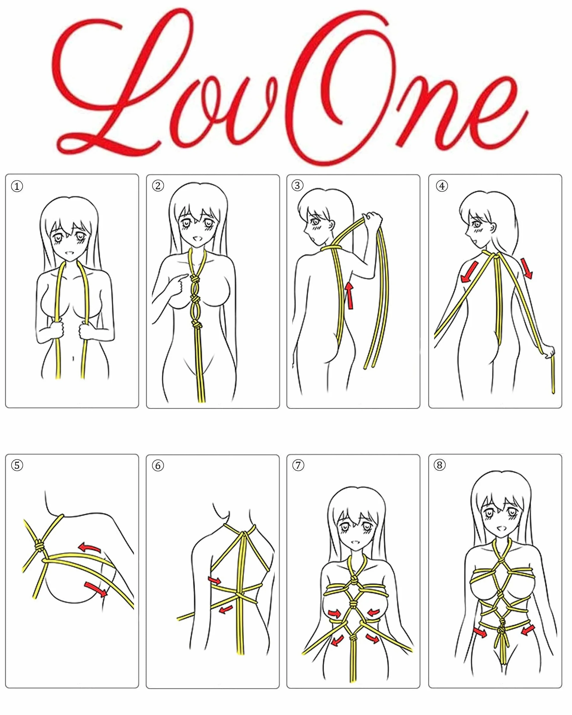 Bondage Corda Set 10m Cotone Morbida Manette SM Giocattoli Sessuali