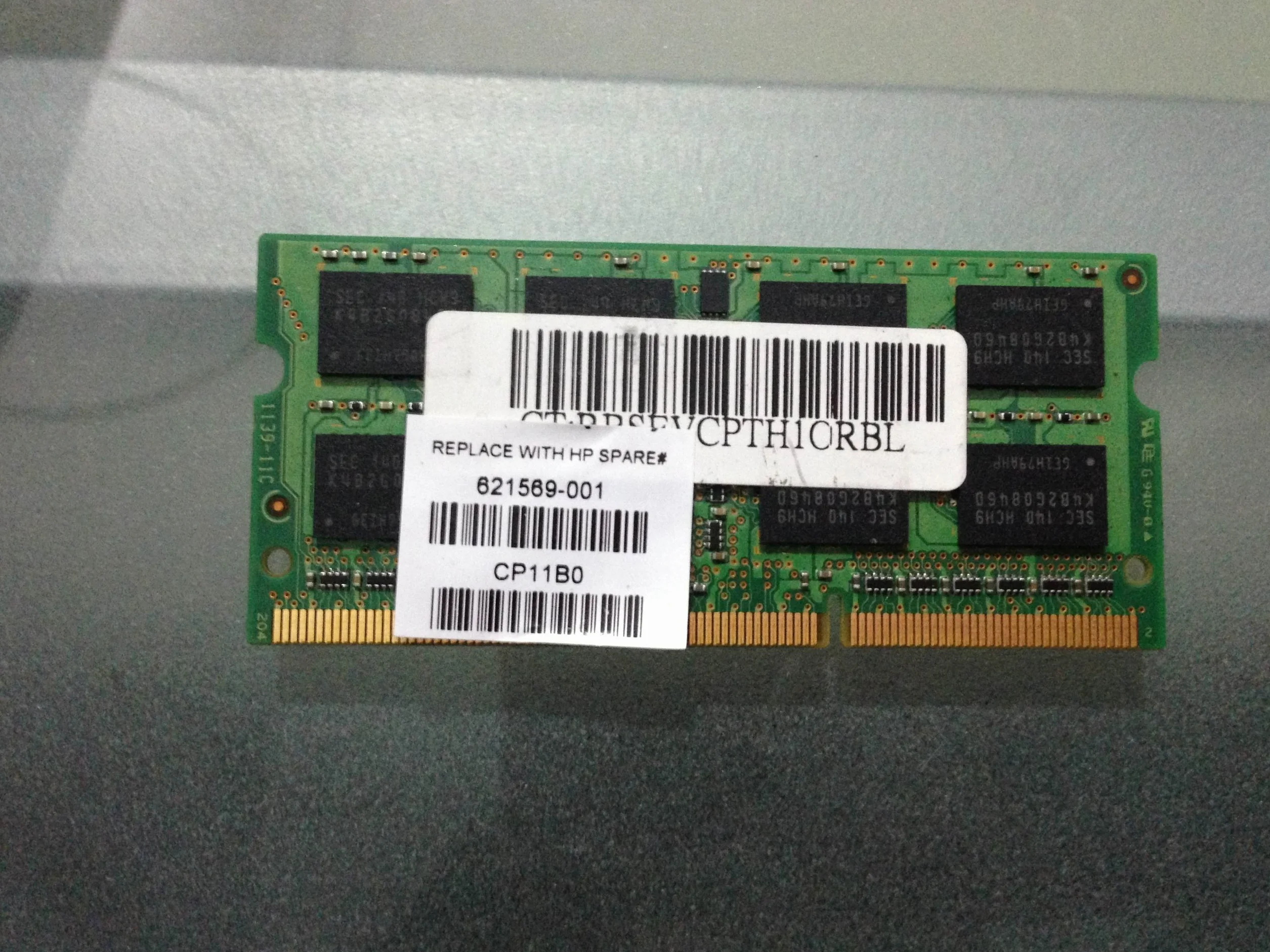 Samsung 4 GB DDR3 1333 MHz senza buffer SODIMM 4 GB DDR3 1333 MHz Modulo di memoria