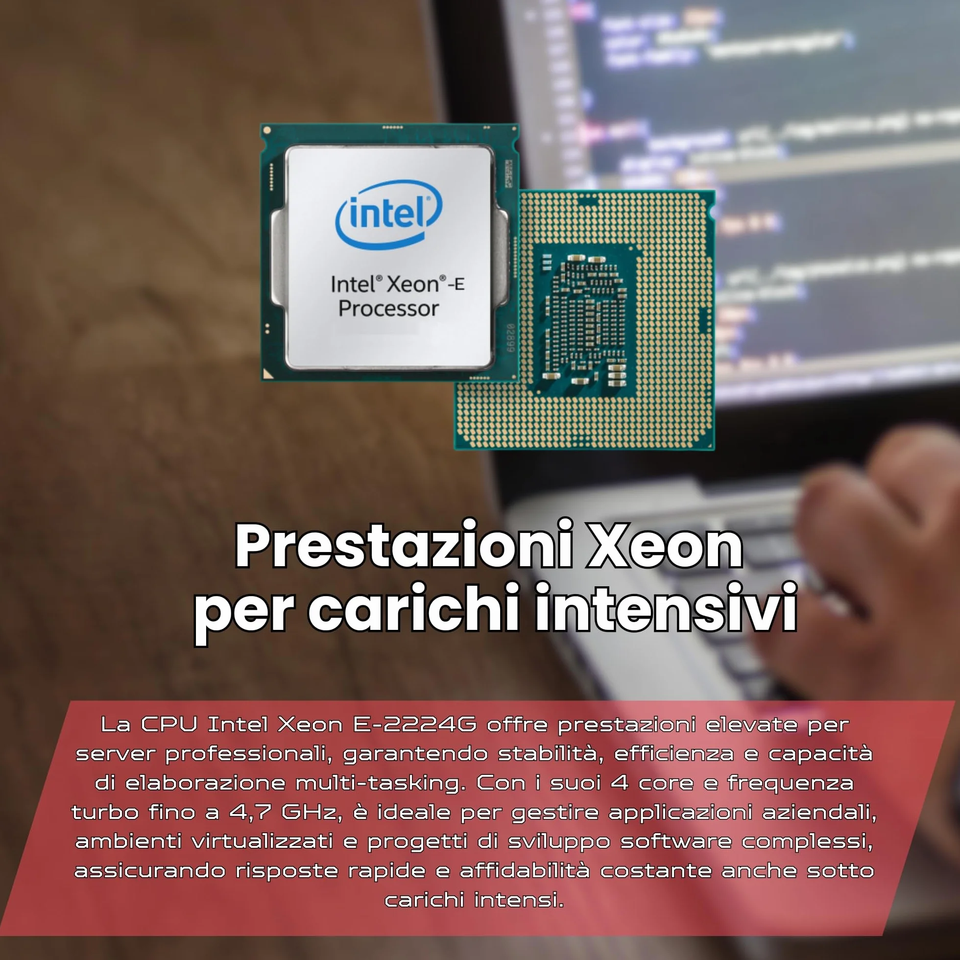 Lenovo ThinkSystem ST50 Server Intel Xeon E-2224G 16GB ECC RAM 2x1TB SSD Win Server 2025 Standard Ricondizionato