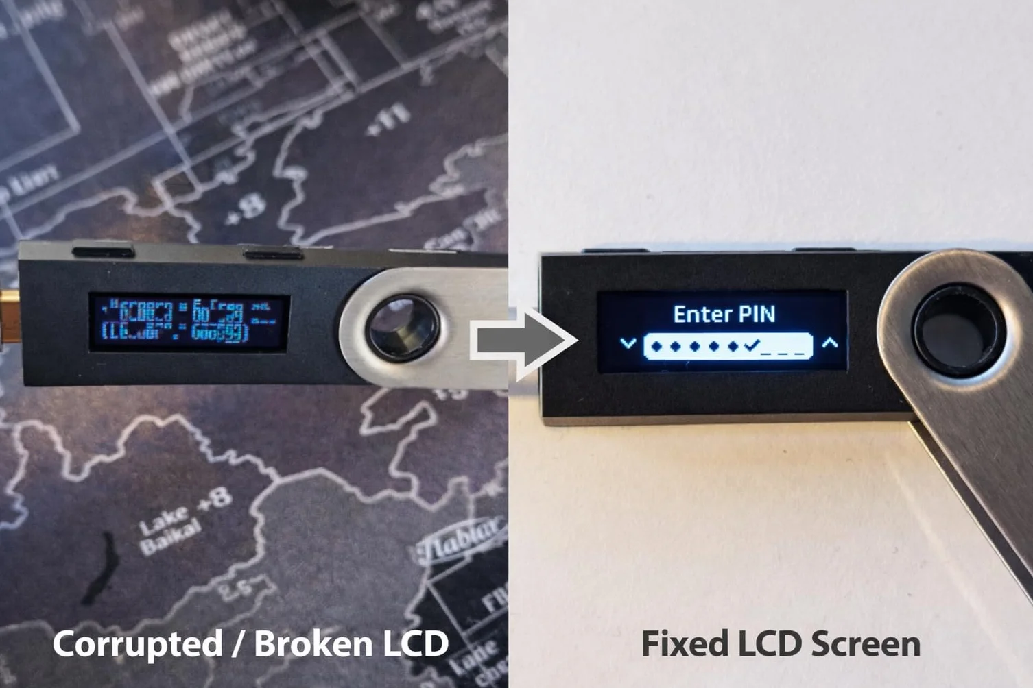 Ledger Nano S - Schermo LCD di ricambio per riparare display danneggiati o rotti, 12 pin