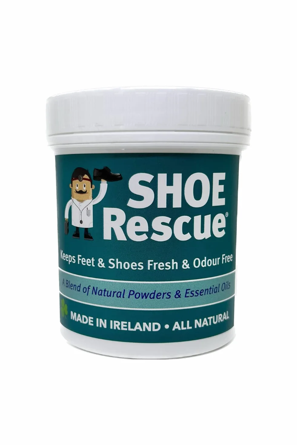 Shoe Rescue Polvere per scarpe 100g Elimina l'odore Deodorante naturale