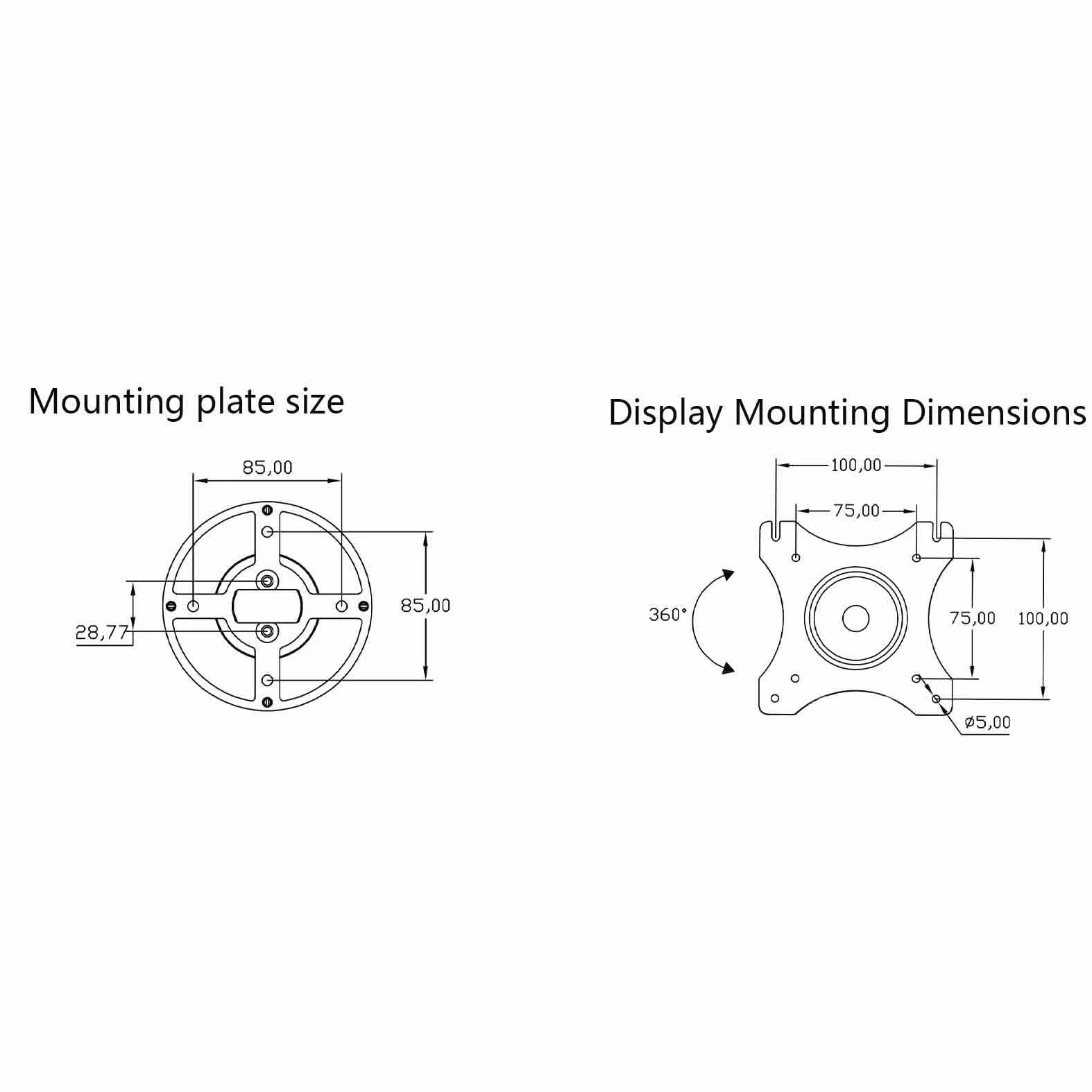 Braccio Monitor Supporto for Monitor da Tavolo a Braccio Singolo in Argento, Adatto for schermi da 15 a 32 Pollici con Una capacità di carico di 15 kg. Supporto Monitor