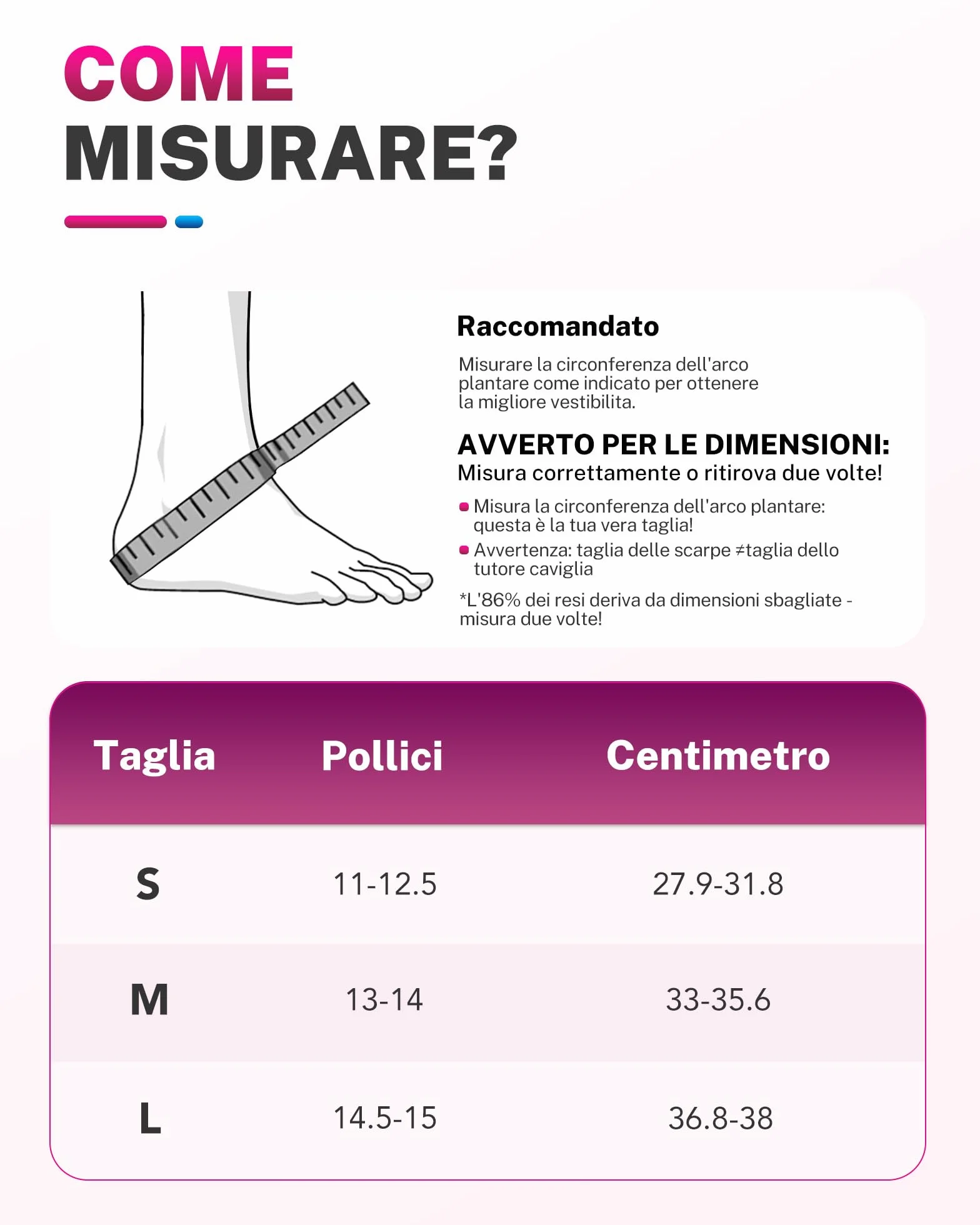 Fitomo Tutore Caviglia con stabilizzatori rimovibili per Prevenzione e Recupero Infortuni
