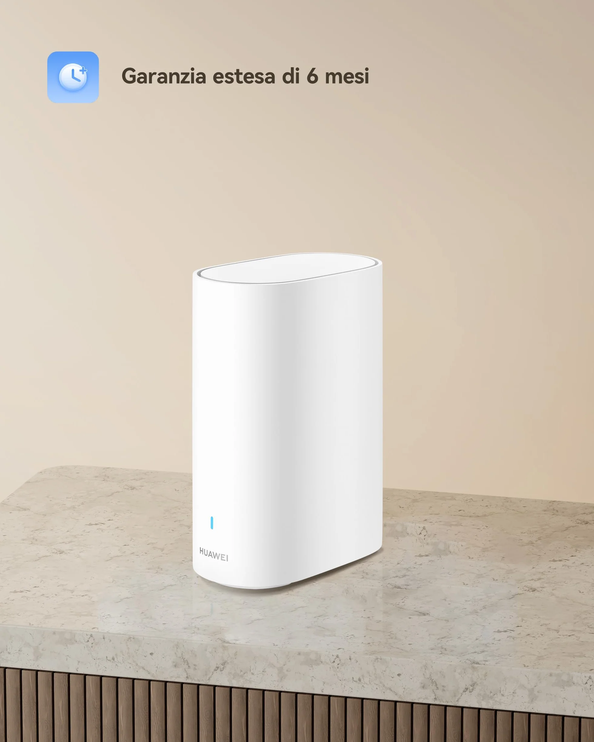 Router HUAWEI WiFi Mesh 3+, Wi-Fi 6 a doppia banda AX3000, Wi-Fi per tutta la casa, oltre 250 connessioni di dispositivi, roaming senza interruzioni, penetrazione delle pareti, controllo parentale