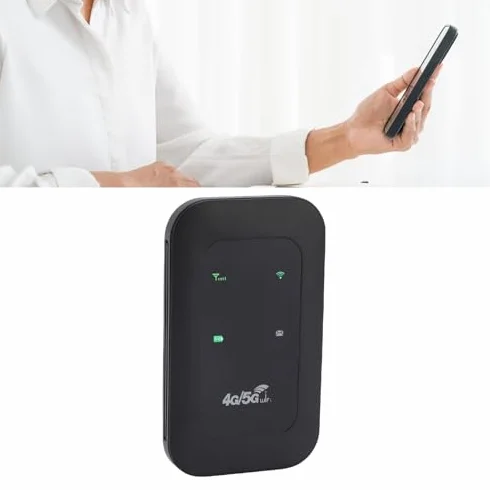 Ausla Router Mobile 4G 5G, Hotspot WiFi Portatile, Supporta 10 Dispositivi, velocità di 300 Mbps, Ideale per il Viaggio e l'uso Esterno